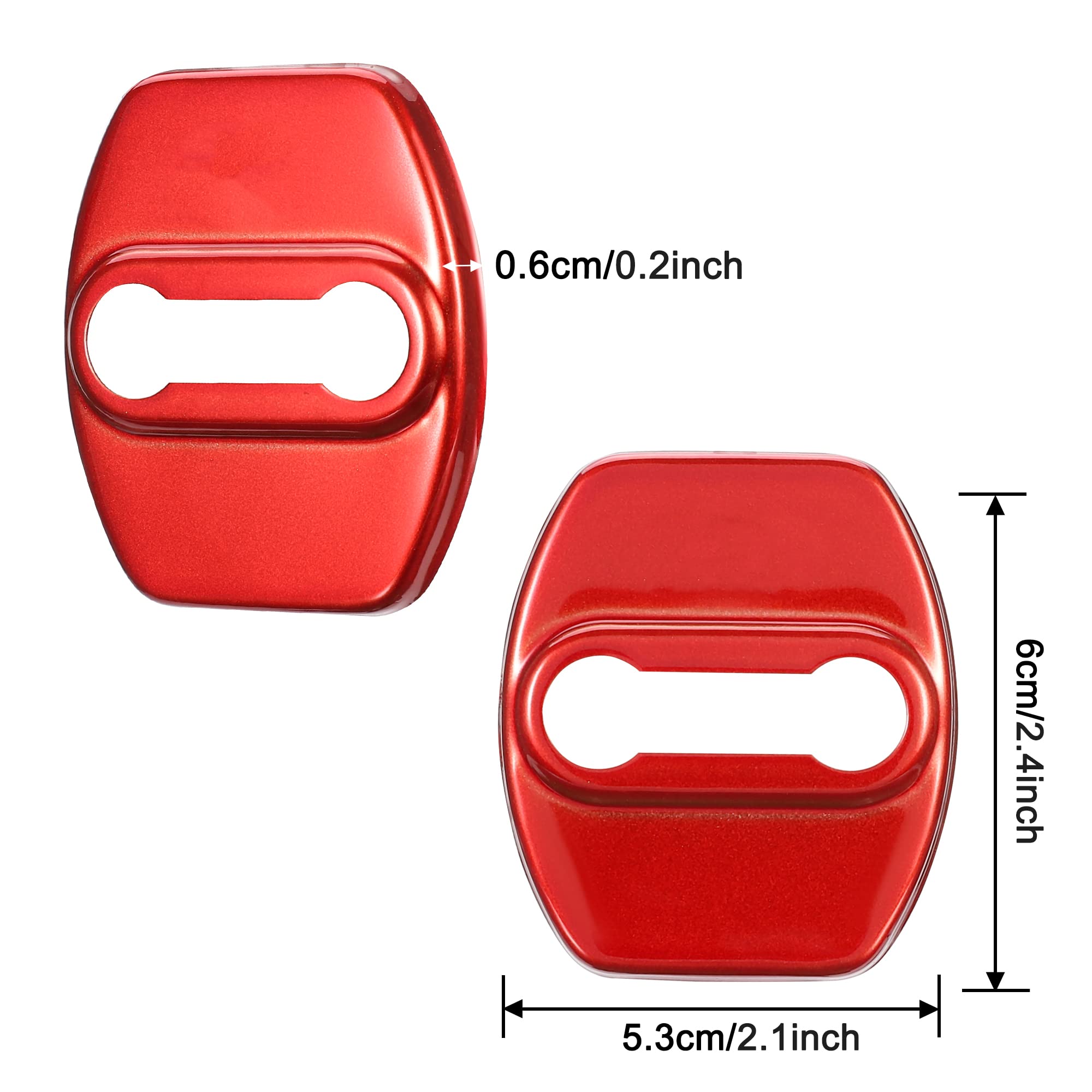 Tomall 4Pcs Car Door Lock Latches Cover Protector Compatible With Kia Stinger Sorento Soul Gt-Line Gt2 Gt1 Optima Forte K5 Acces