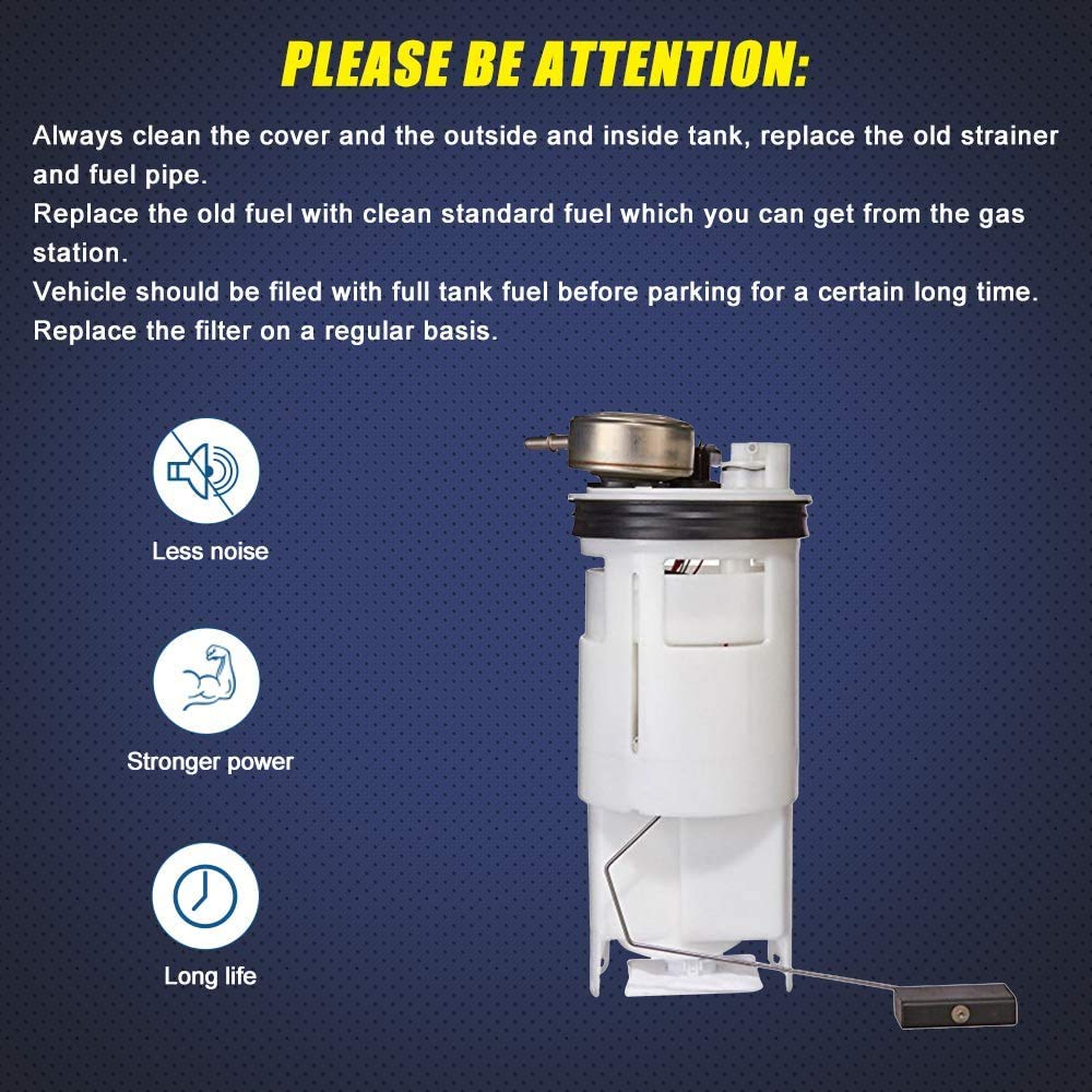 Fuel Pump fits Dodge Ram Truck 1998 1999 2000 2001 2002 3.9L 5.2L 5.9L 8.0L W/ 26 Gal. 34 Gal. Tank replaces # MU2046 E7138M FP1