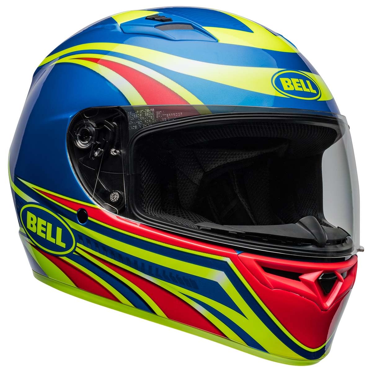 Bell Qualifier Full-Face Motorcycle Helmet (Gloss Conduit Retina Sear/Blue - X-Large)