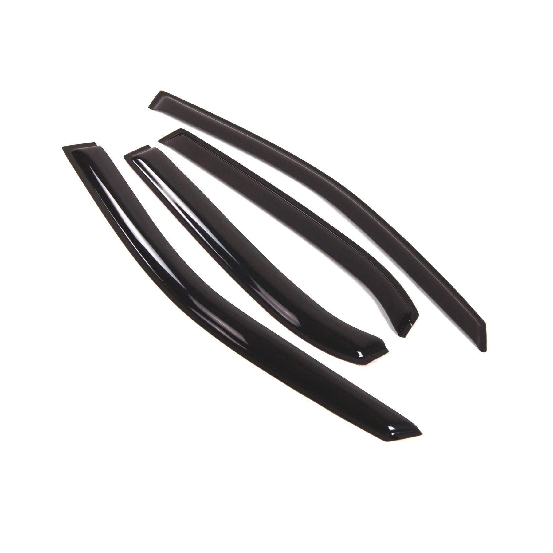 Tuningpros Window Visor Compatible With 2010-2017 Chevrolet Equinox, Dgwv2-065 Outside Mount Deflector Rain Guard Dark Smoke, 4