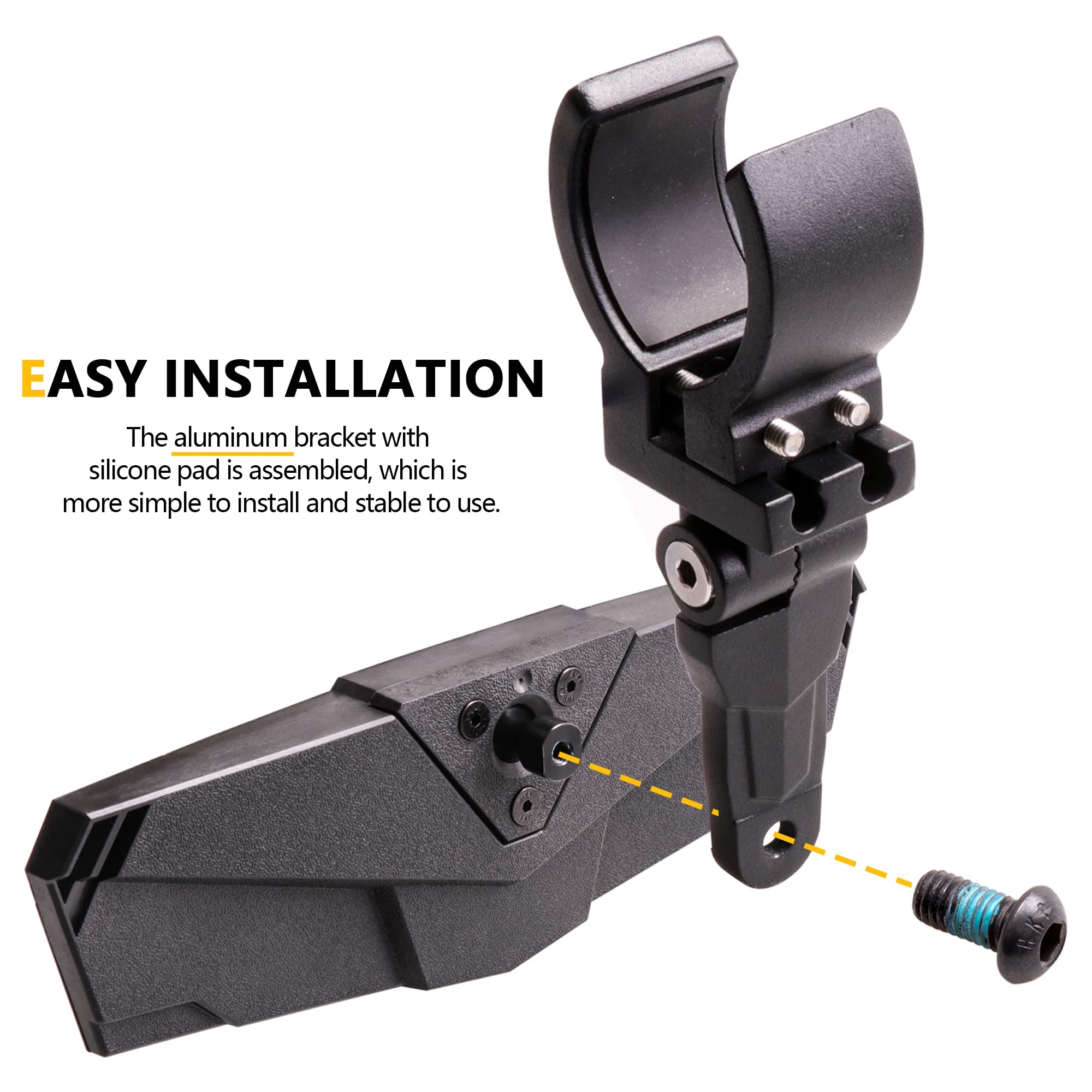 UTV Rear View Mirror, RZR Center Rearview Mirror 1.5''-2'' Roll Bar Mount Compatible with Polaris RZR General, Pioneer, Talon, C