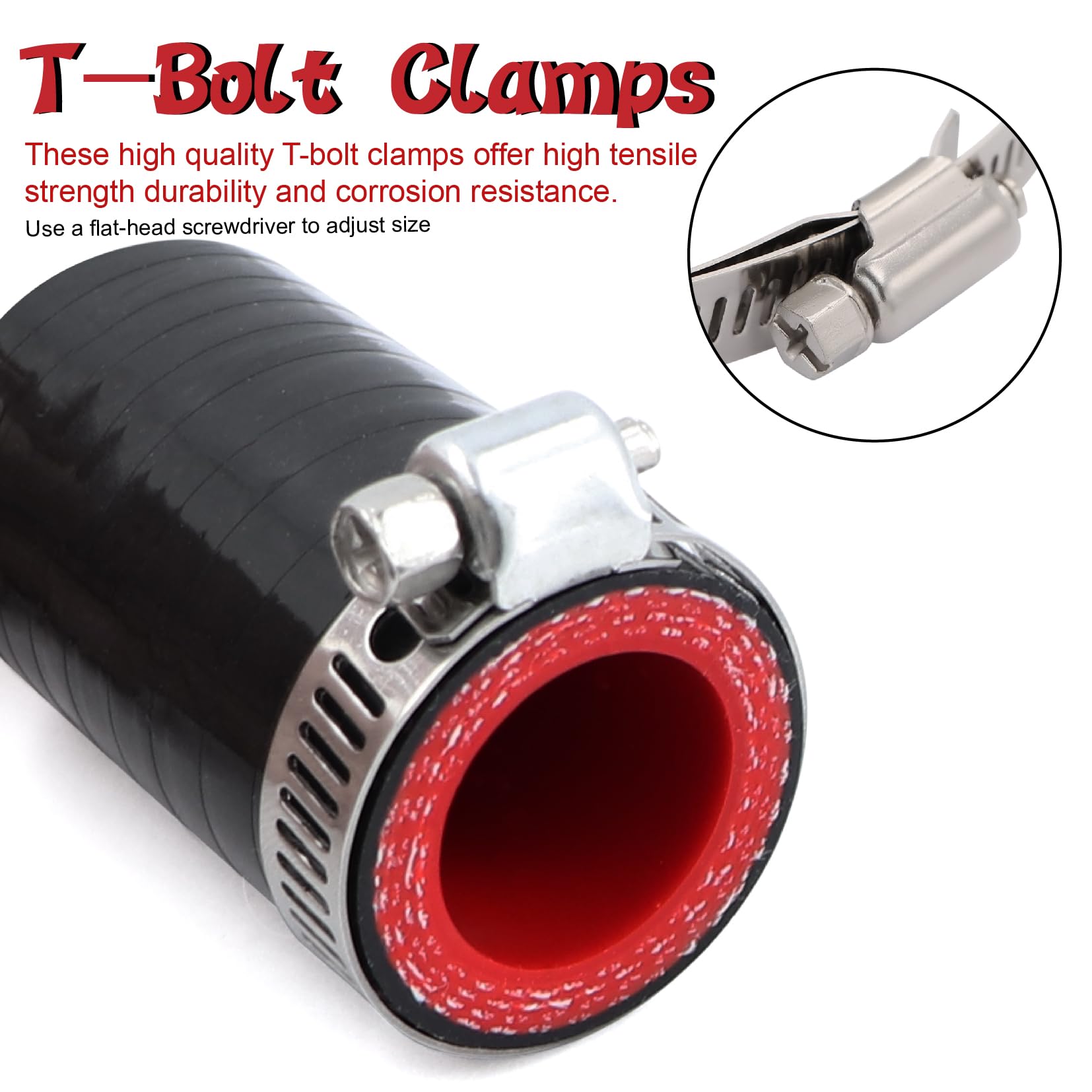 2Pcs High Temperature 4-Ply Reinforced Silicone Hose Cap ID 3/4 Inch(19mm) Hose End Plug for Turbo Bypass Valve/Throttle Body Wa