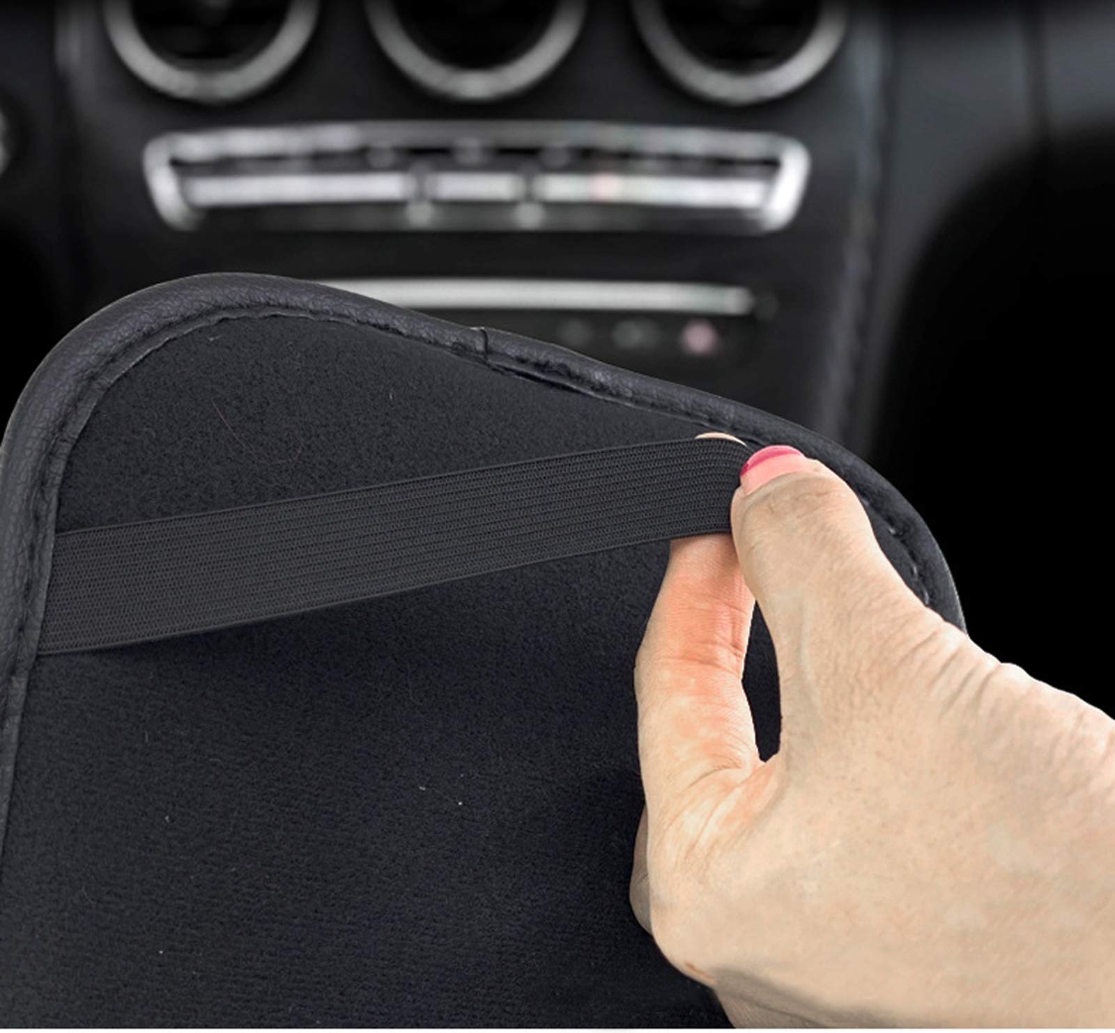 Funojoy Car Armrest Cover For Women White Diamond Rhinestone Bling Car Accessories Car Decor Mother'S Day Gift For Women