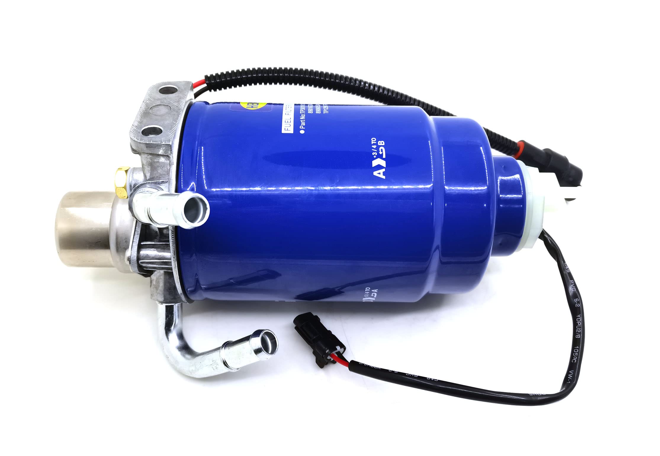 HENKYO Diesel Fuel Pump & Water Separator Filter Housing for 2005-2016 Chevy Silverado & GMC Sierra 6.6L Duramax, Aluminium
