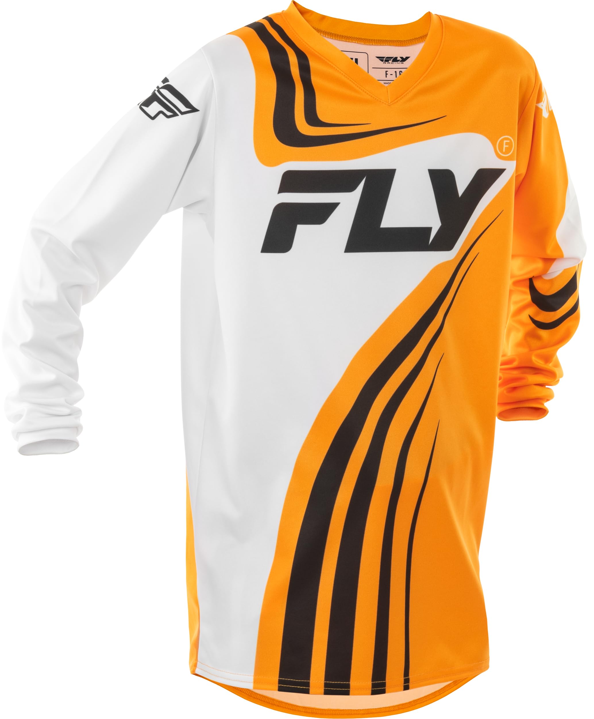 Fly Racing Youth F-16 Jersey (Yellow/White/Black, Youth Small)