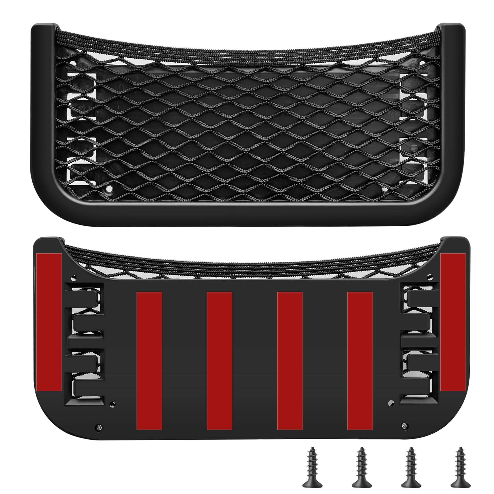 ABS Plastic Frame Automotive Cargo Nets Car Net Pocket Phone Car Mesh Net Holder RV Storage Boat Cargo Pocket Organizer Framed M
