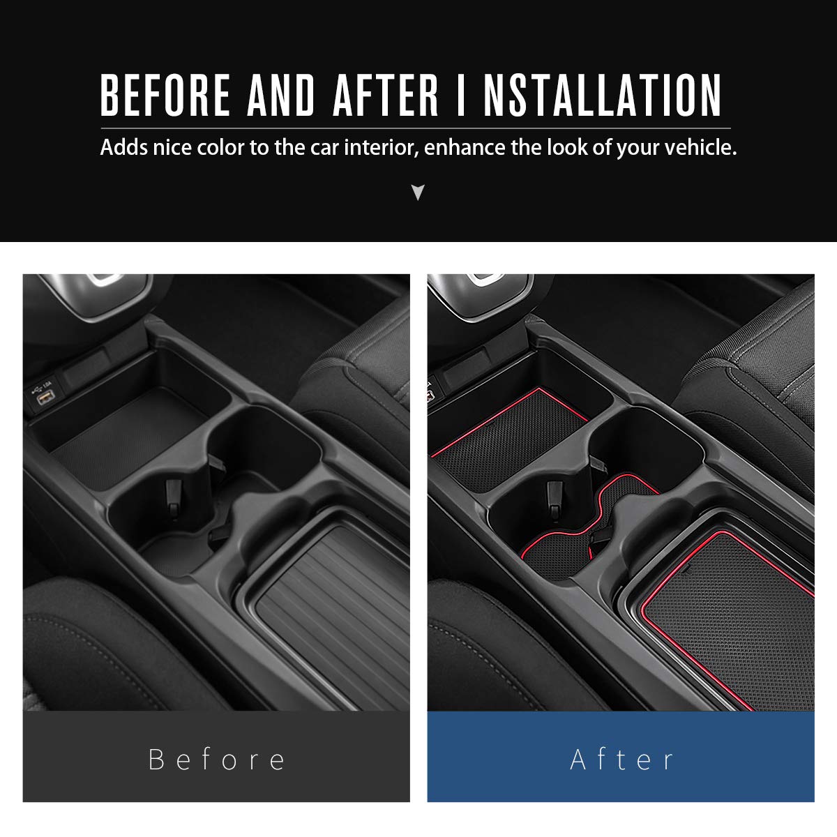 Auovo 20Pcs Anti Dust Mats For 2022 2020 2021 Honda Cr-V/Crv Accessories Premium Custom Non-Slip Car Cup Holder Inserts, Center