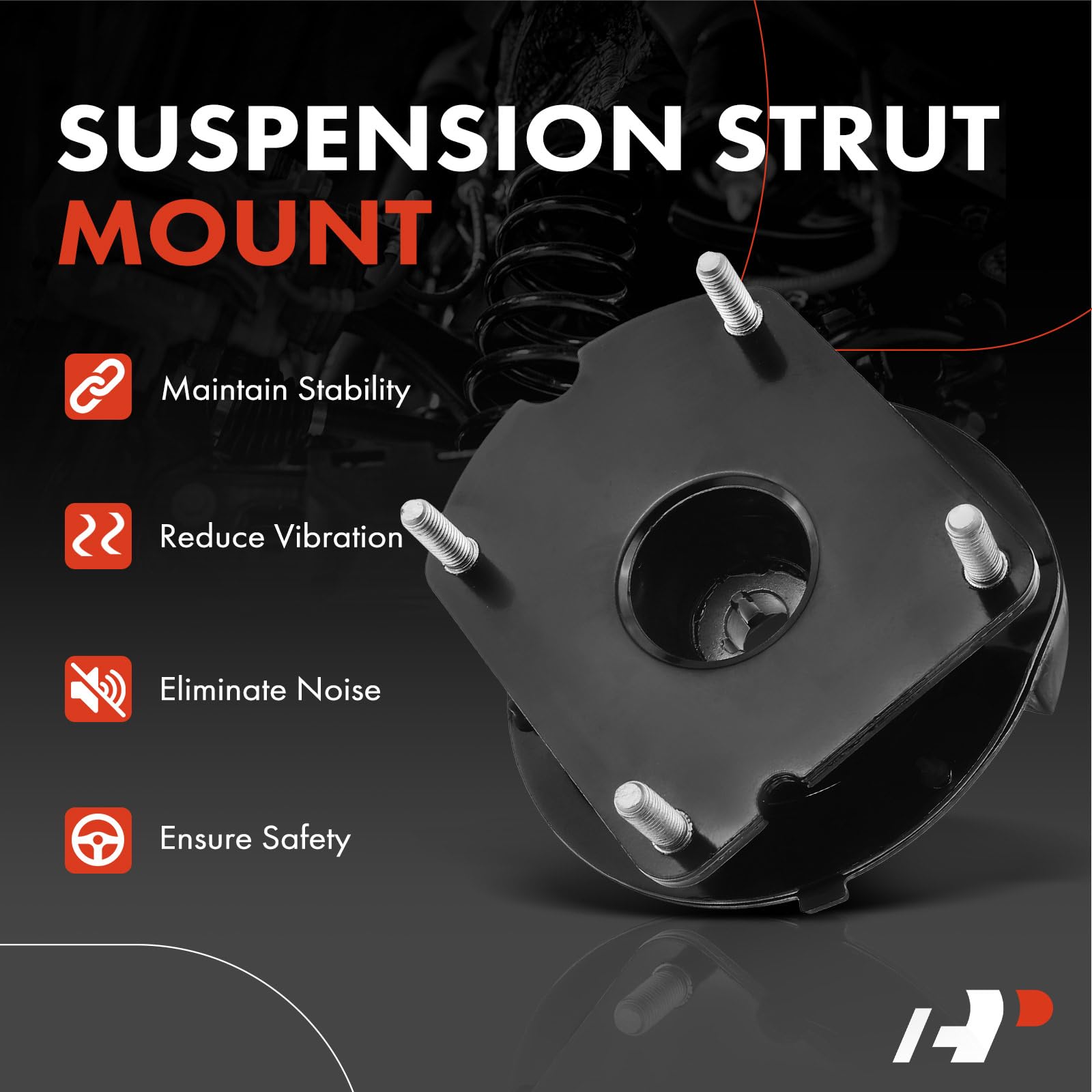 A-Premium Suspension Strut Mount for Ford Edge/Mustang 2011-2014, Lincoln MKX 2011-2015, Model 909906, BR3Z18183A