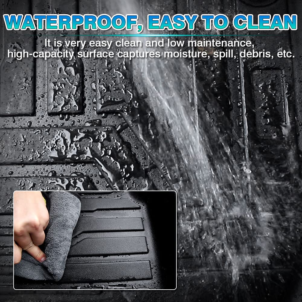 T Tgbros Floor Mats Custom Fit For 2021 2022 2023 2024 Kia Sorento (Only Fits Bench Model &7 Seats) Accessories All Weather Prot