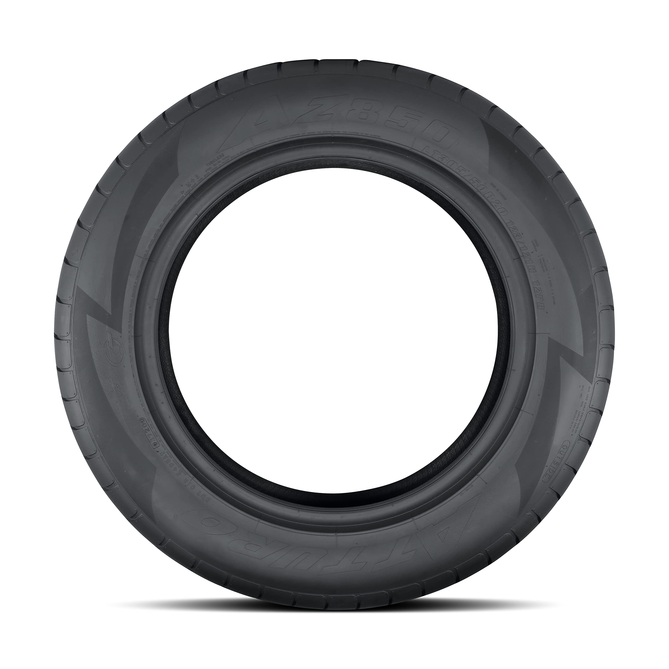 Atturo AZ850 Summer Highway Tire - LT305/50R20 12-Ply Radial, Load Range F, Black Side Wall, Model AZ850-D8JJ0ATA