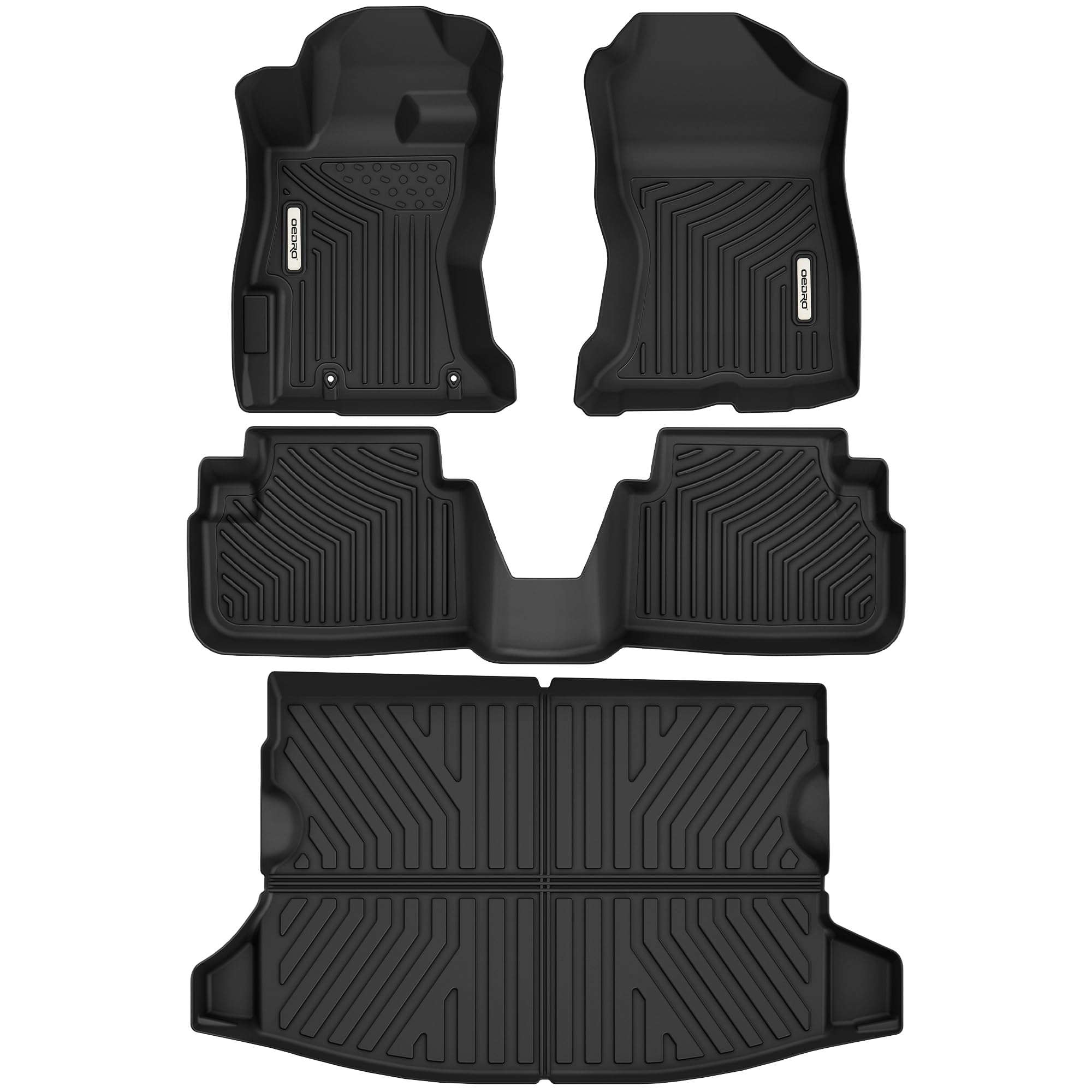 Oedro Floor Mats For 2018-2023 Subaru Crosstrek/ 2017-2023 Subaru Impreza, Custom Fit All Weather Subaru Crosstrek Accessories 2