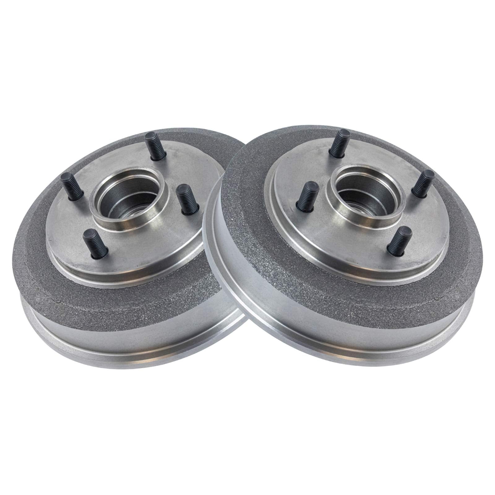 Trq Rear Brake Drum Pair Set For 2000-2008 Ford Focus