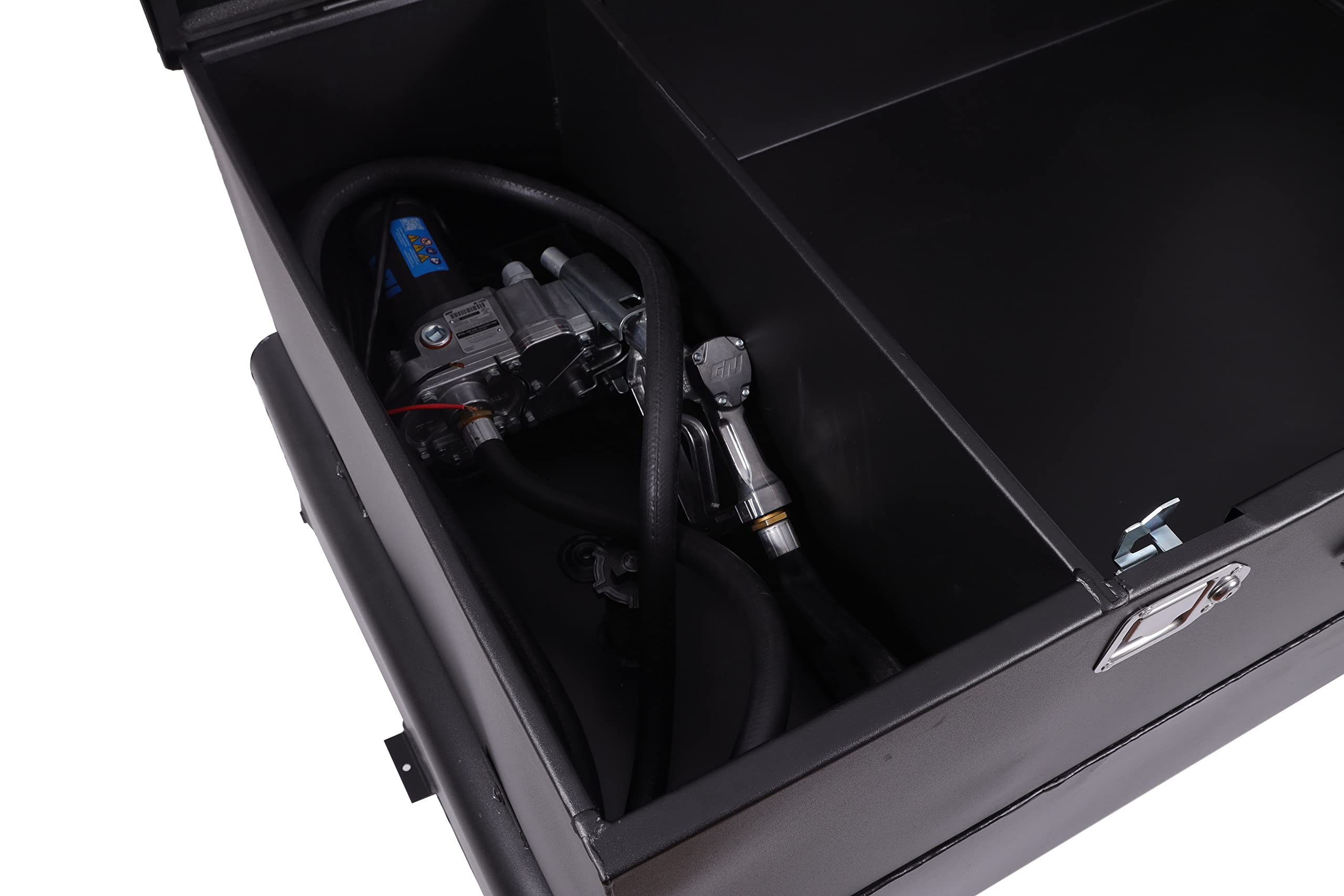 Dee Zee Dz92856Sb 75 Gallon Black Steel Combo Transfer Tank With Pump