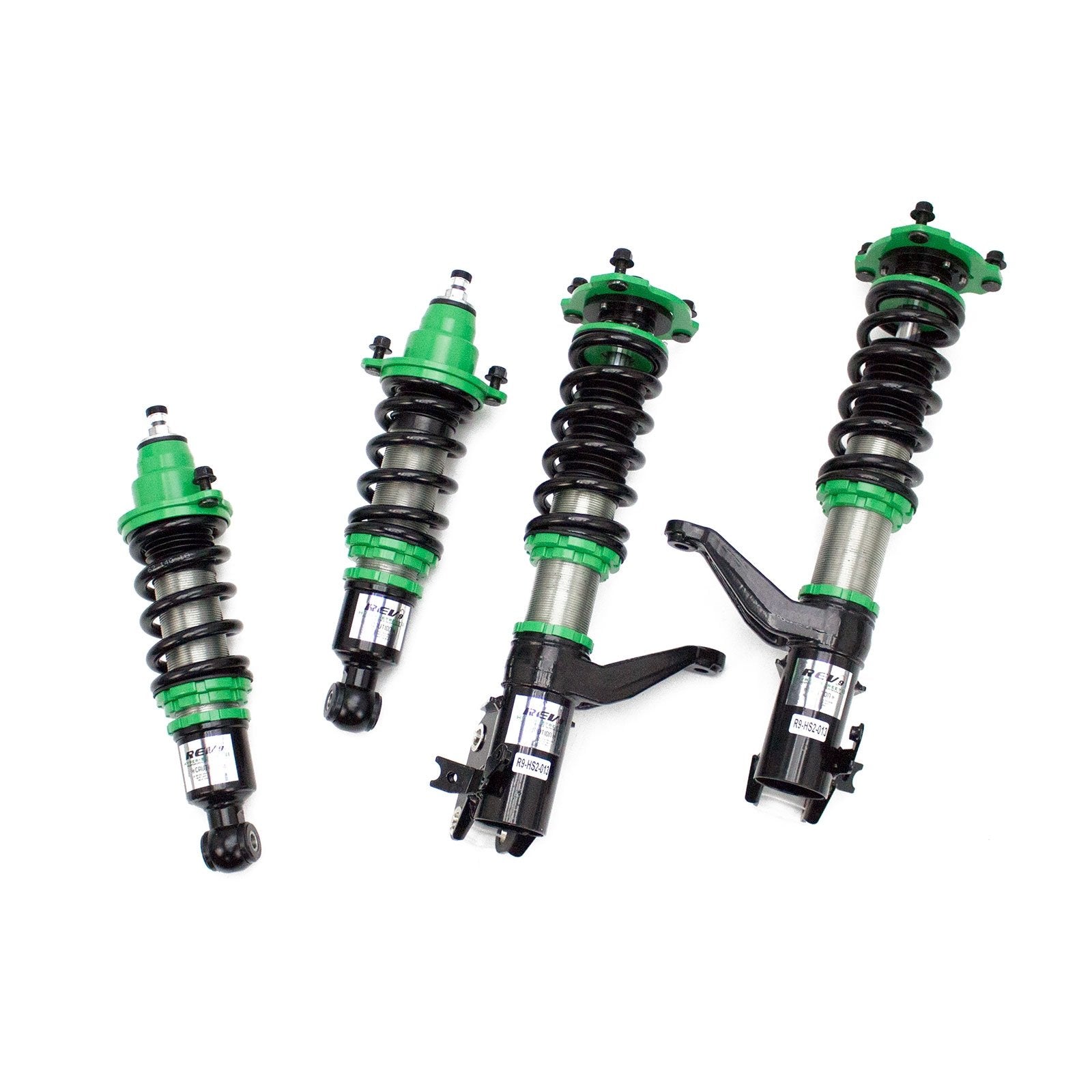 Rev9 R9-HS2-013_2 Hyper-Street II Coilover Suspension Lowering Kit, Mono-Tube Shock w/ 32 Click Rebound Setting, Full Length Adj