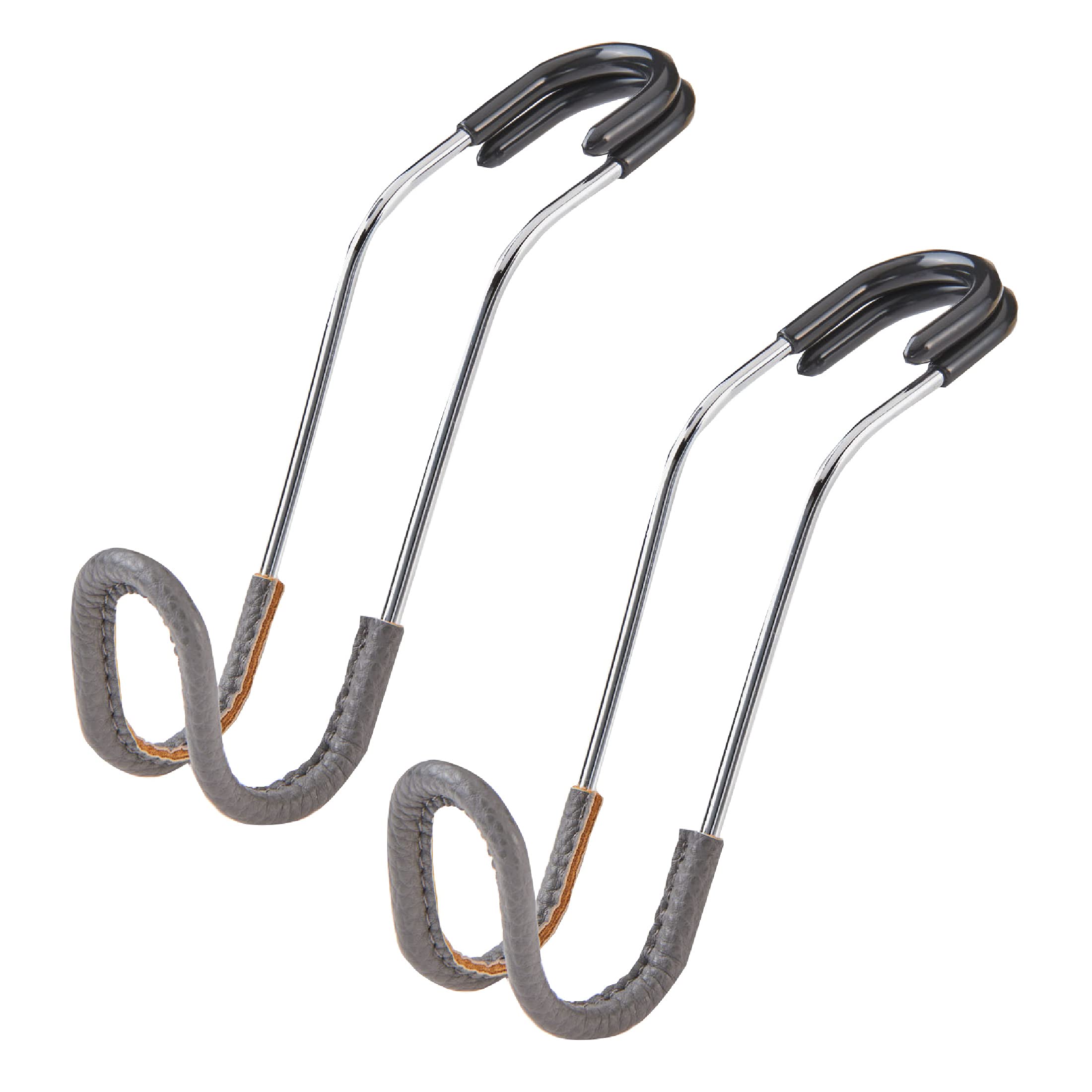 High Road Car Hooks For Purses And Bags With Leather Trim - Unbreakable Headrest Car Hooks For Large Purse Straps And Heavy Bags