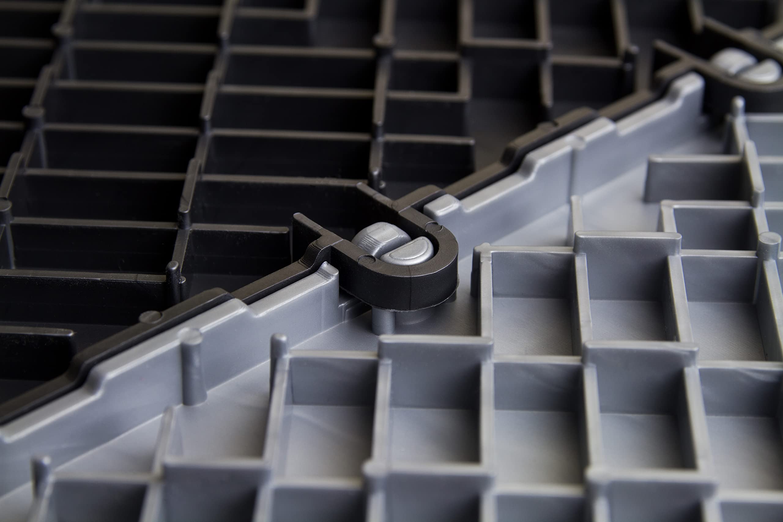 Big Floors Garagetrac Diamond, Interlocking Non-Slip Garage Flooring Tile, Durable, Modular, Heavy-Duty Copolymer, Easy Install