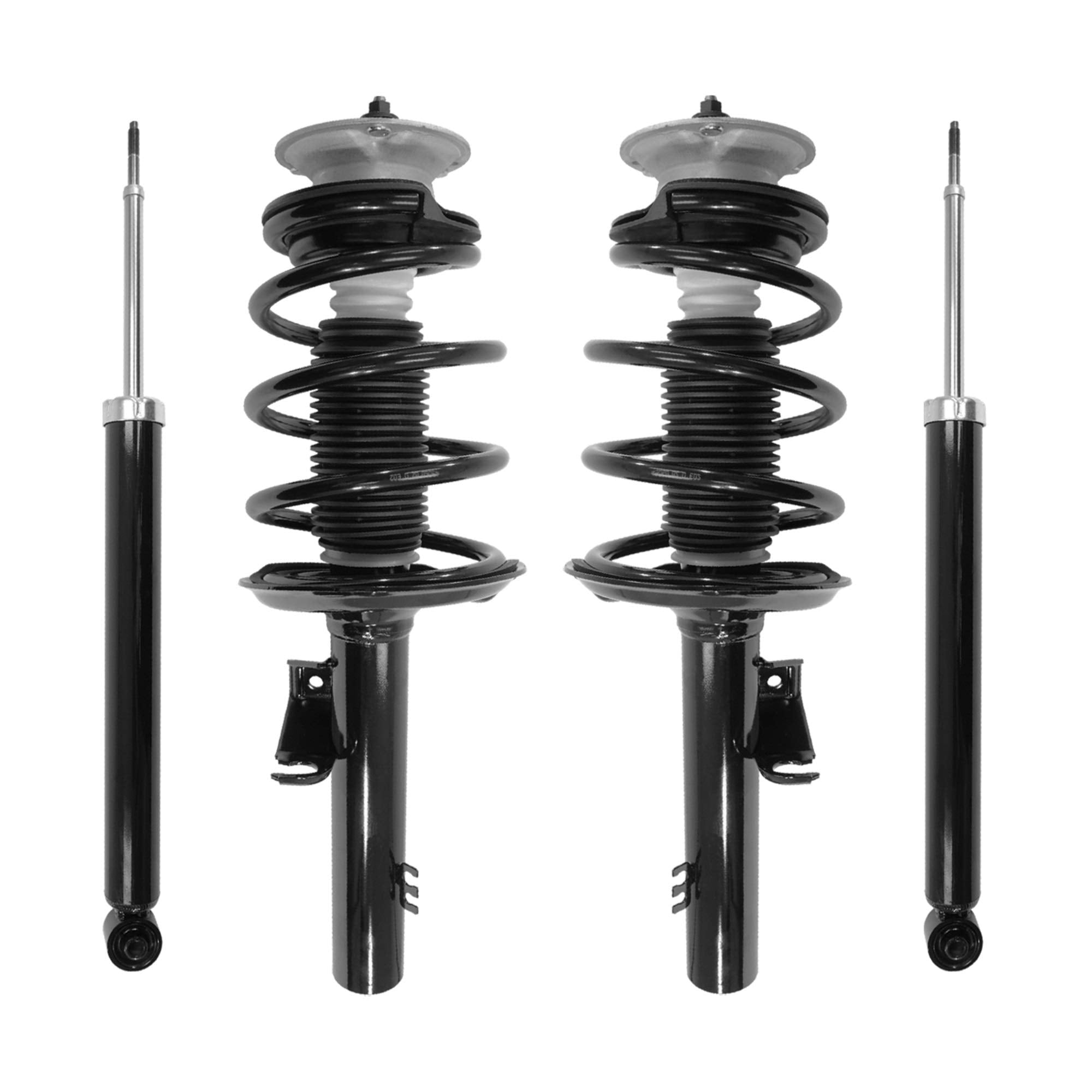 Unity Automotive Complete Strut Assembly Shock Kit - Fits 2004-2010 BMW X3, Model 4-13221-257140-001