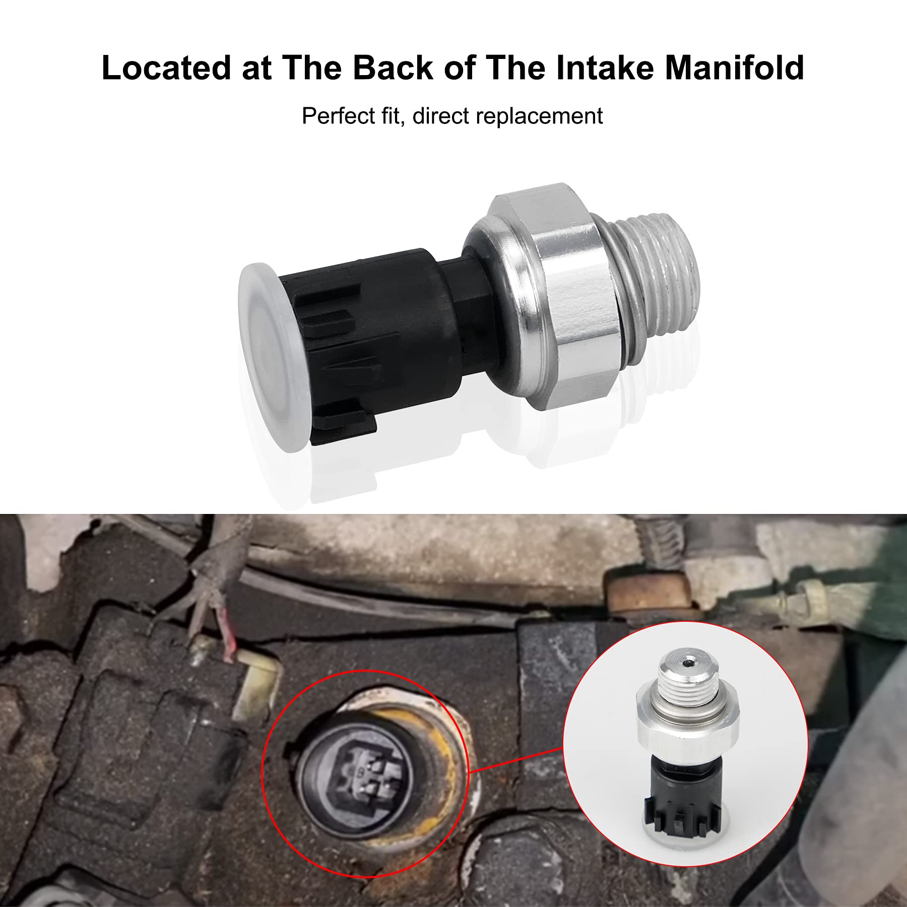 926-041 Engine Oil Pressure Sensor Fits For Buick Cadillac Chevrolet Gmc Pontiac Select Models, Replace Filter 917-143 12585328,