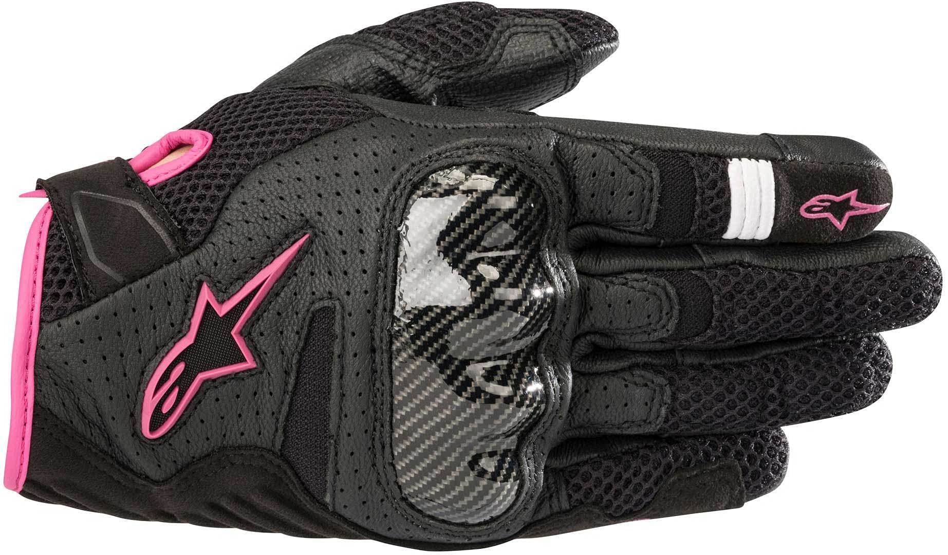 Alpinestars Womens Stella SMX-1 Air V2 Glove, Black/Fuchsia, Medium