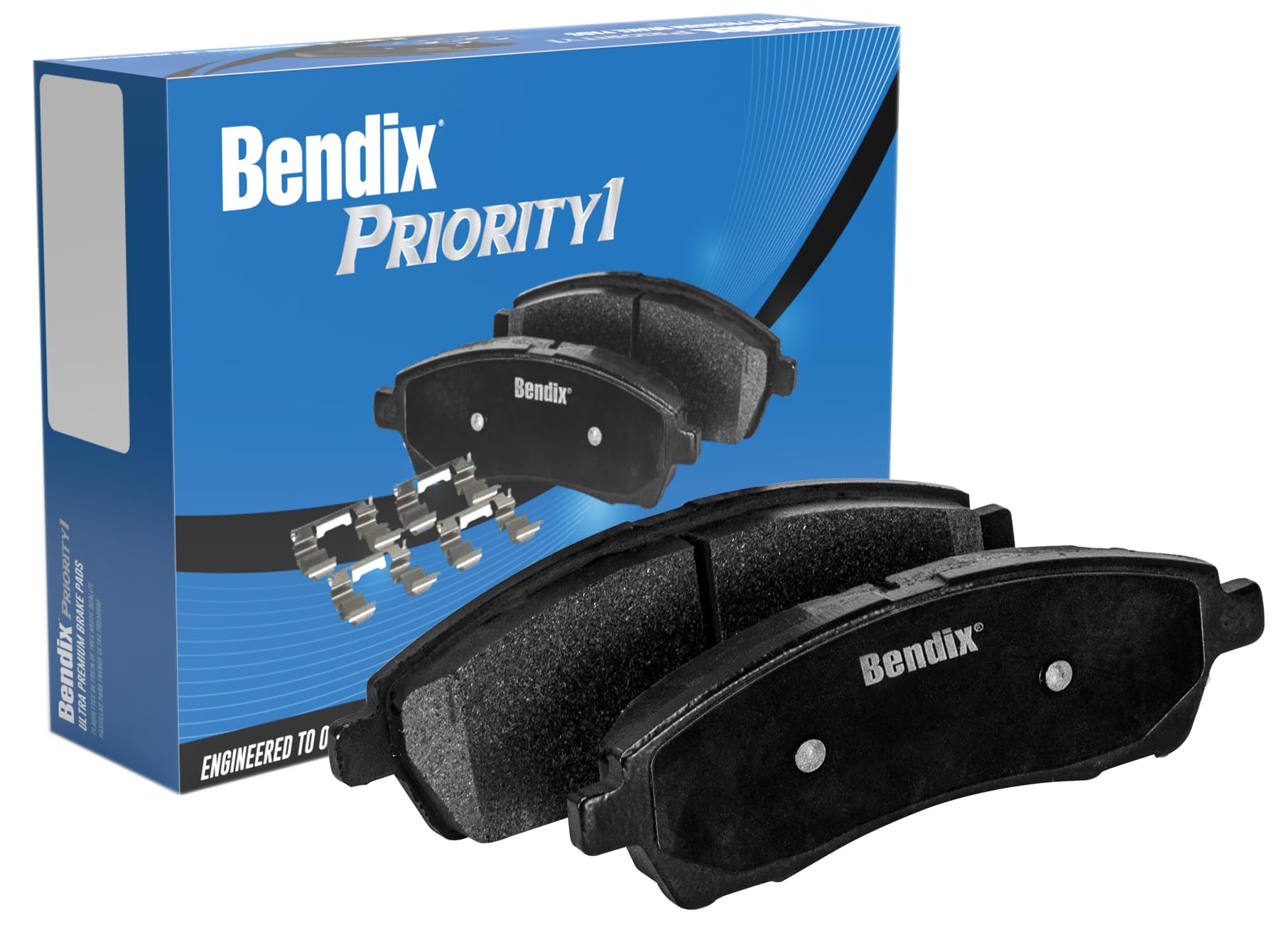 Bendix Priority1 Cfc830 Ceramic Front Brake Pads For Nissan Frontier 2004-2003, Xterra 2004-2000