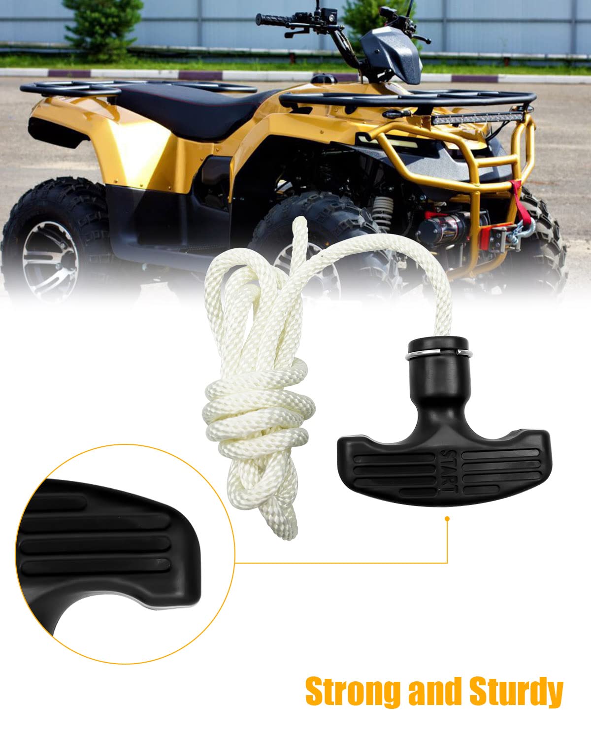 Recoil Starter Pull Start Rope Handle Cord Fit for Polaris Big Boss 250 300 350L 400L 500 Hawkeye 300 Scrambler Sportsman Trail
