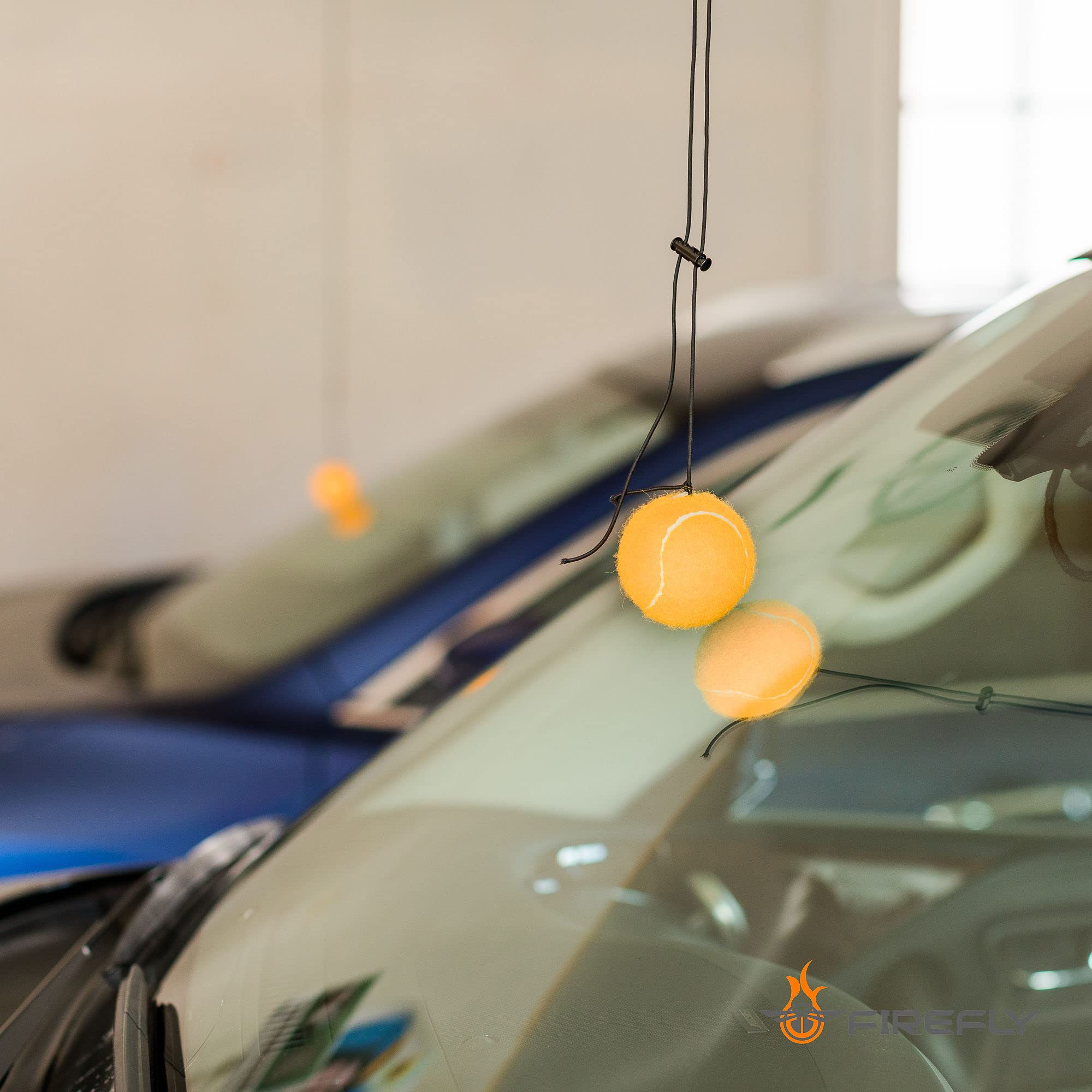 Firefly 2-Pack Garage Parking Guide Tennis Ball Car Stopper On A String Parking Aid Pack Of Two