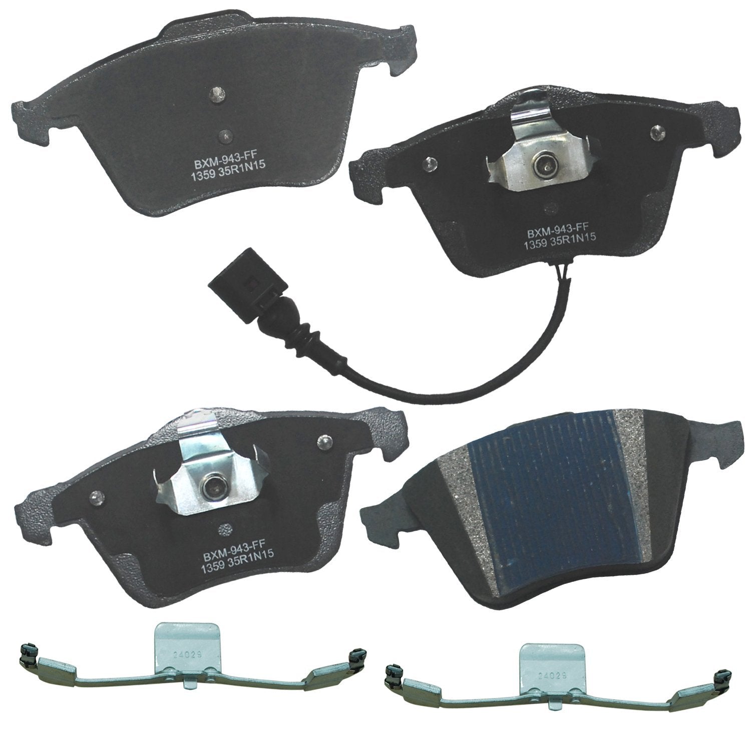 Bendix Premium Sbm1359 Semi-Metallic Front Brake Pads For Audi Tt 2007, Tt 2014-2010, Tt Quattro 2008, Tt Quattro 2011-2010, Tt