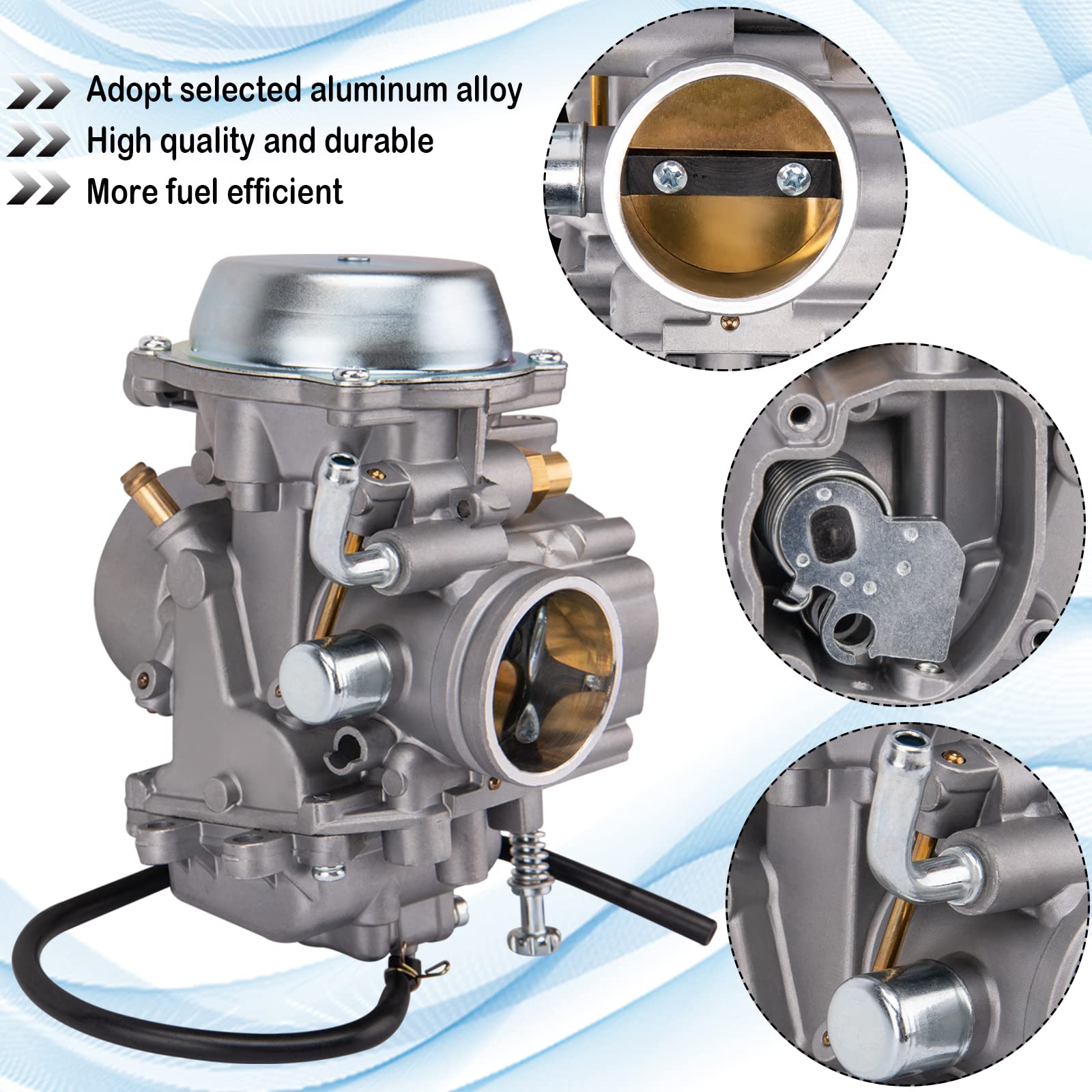 TOPEMAI Carburetor for Polaris Magnum 425 & Ranger 500 ATV - Model CPKL0047, Fits 1995-2009 Models, 2x4/4x
