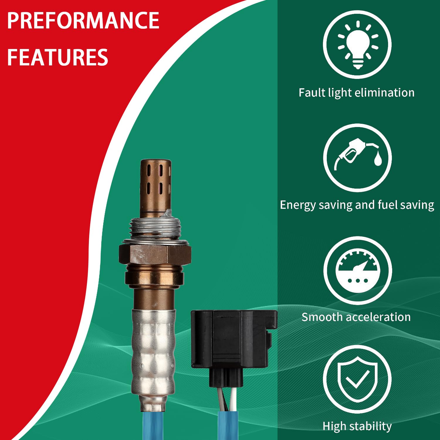 Necatuo 234-4305 Downstream O2 Oxygen Sensor Heated Air Fuel Ratio Compatible With Toyota Corolla Matrix 2009-2013 Pontiac Vibe