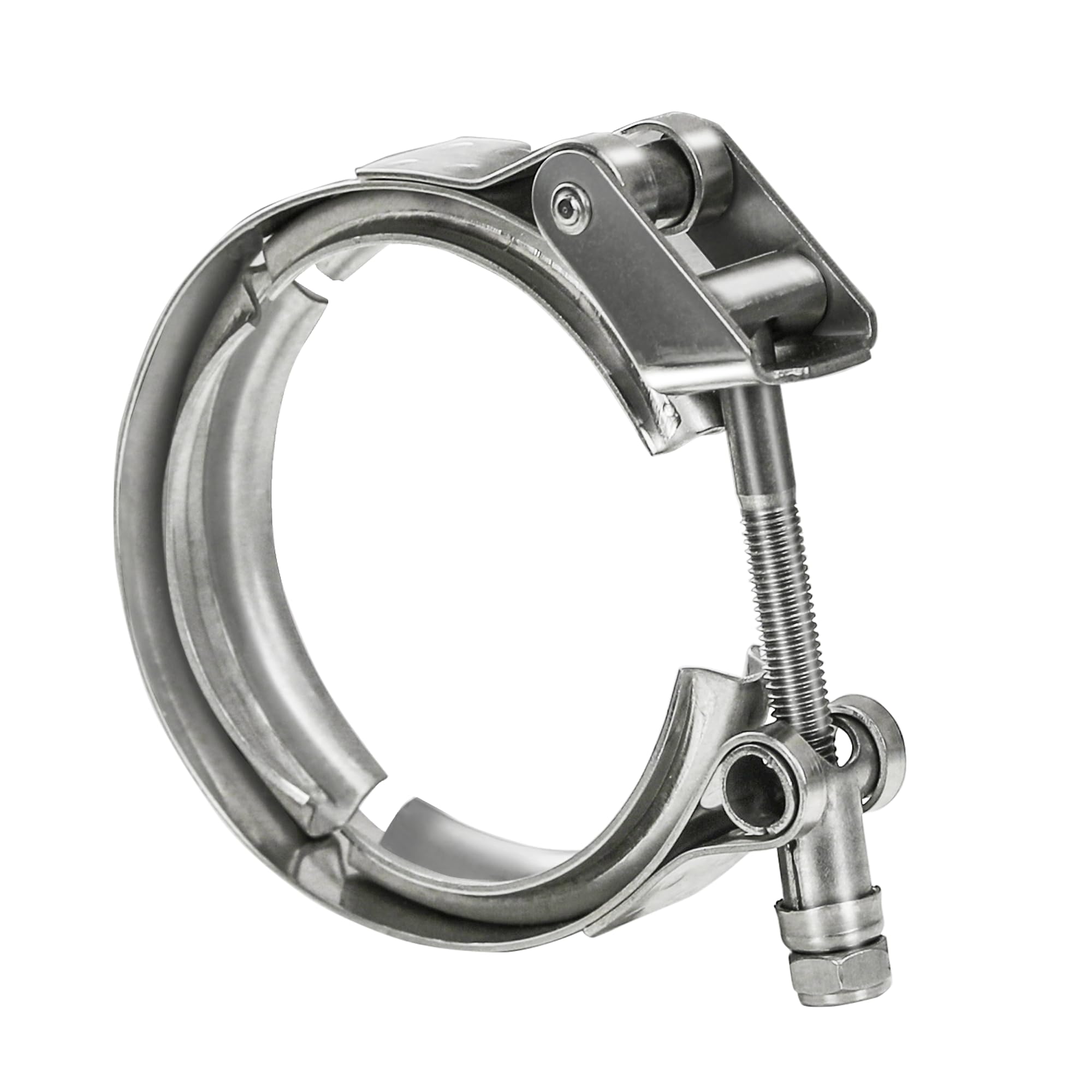 Wysiwyka 2.25 Inch Quick Release V Band Clamp-Stainless Steel_304,Clamp Fittings For Exhaust Pipe Flanges 1 Pack