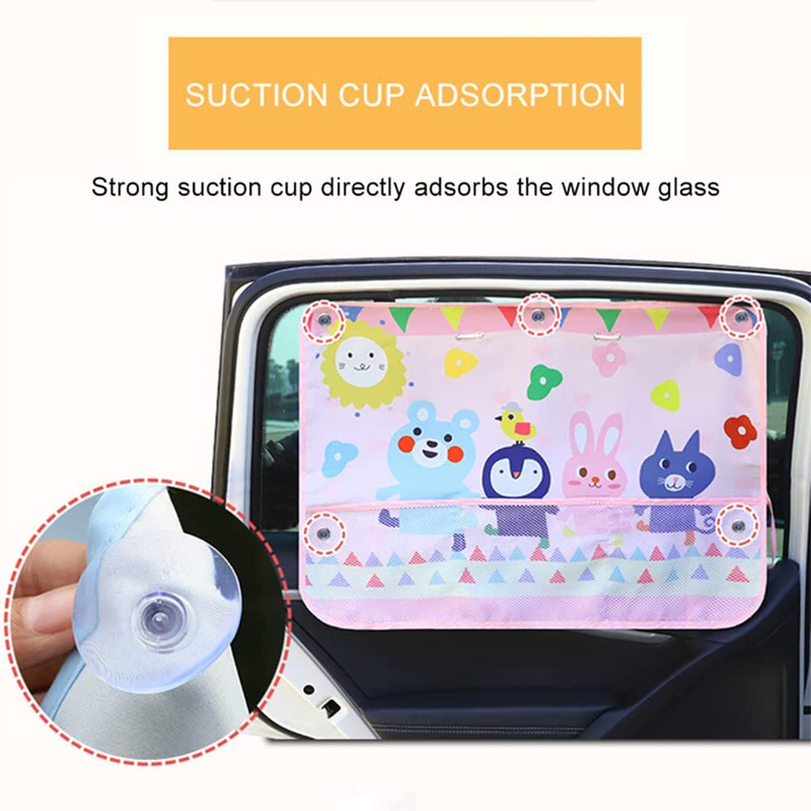 Car Sun Shade For Baby Kids Children 2 Pack Car Side Window Curtain Protector Protects From Sun Glare Heat Blocks Uv Rays Glare Car Interior Sun Blocker Blind (Boat)