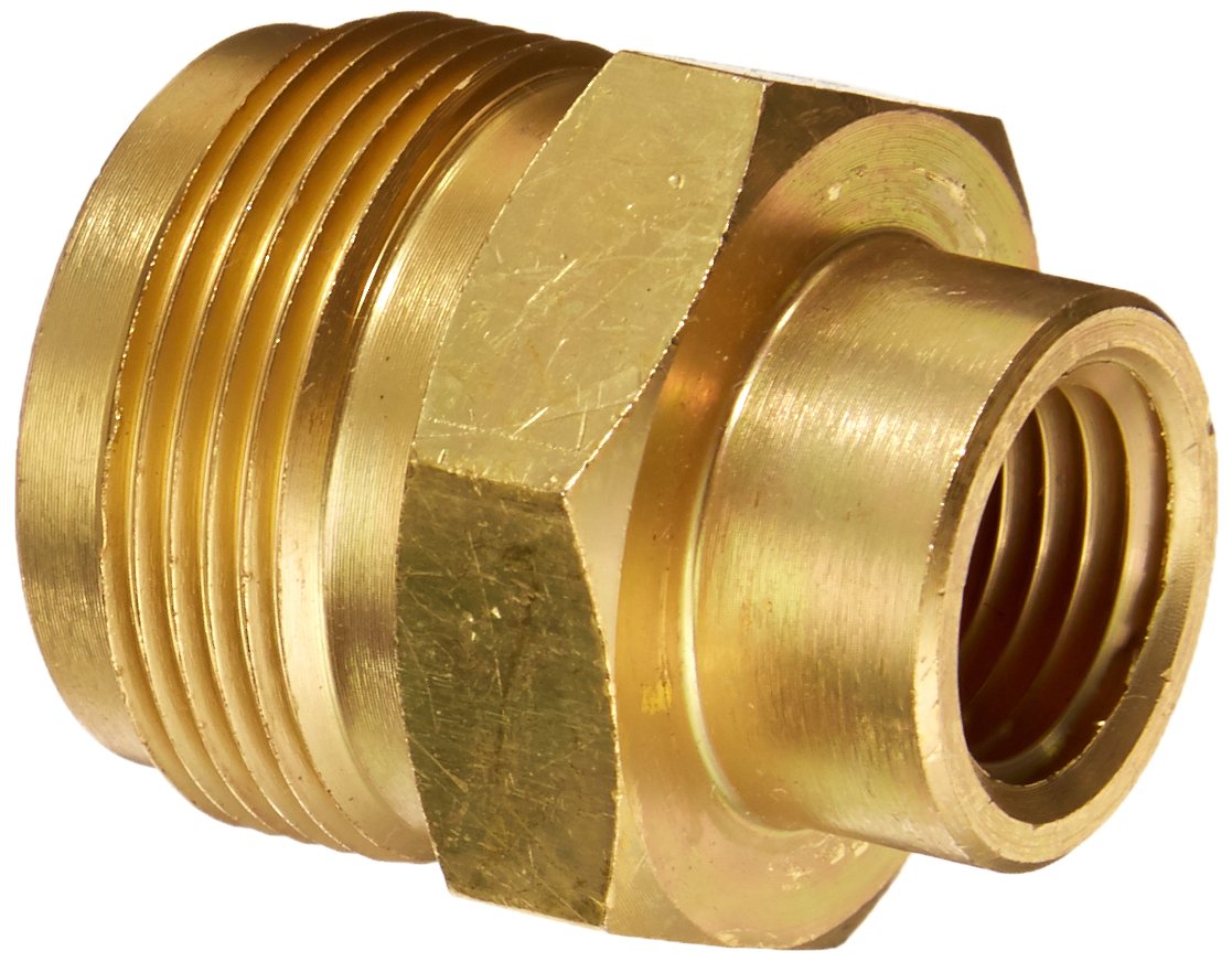 JR Products Cylinder Thread Adapter - Brass, Model 07-30145