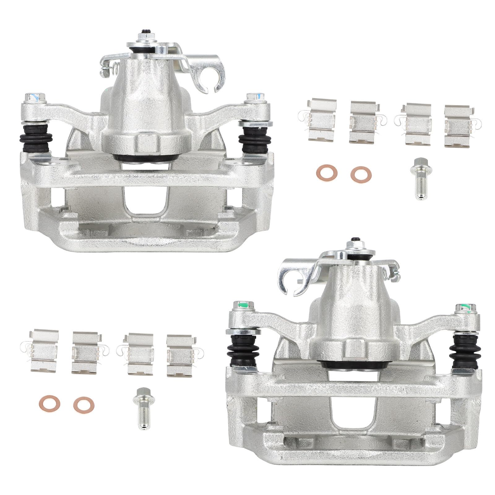 Scitoo Rear Left & Right Brake Caliper With Bracket 18B5399 18B5398 Compatible For Chrysler Town & Country 12-16, For Dodge Gran