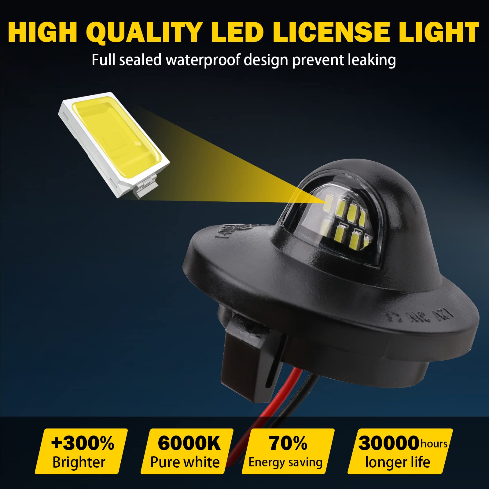 Led License Plate Light Tag Lights Assembly Compatible With Ford F150 F250 F350 F450 F550 Superduty Ranger Explorer Bronco Excur