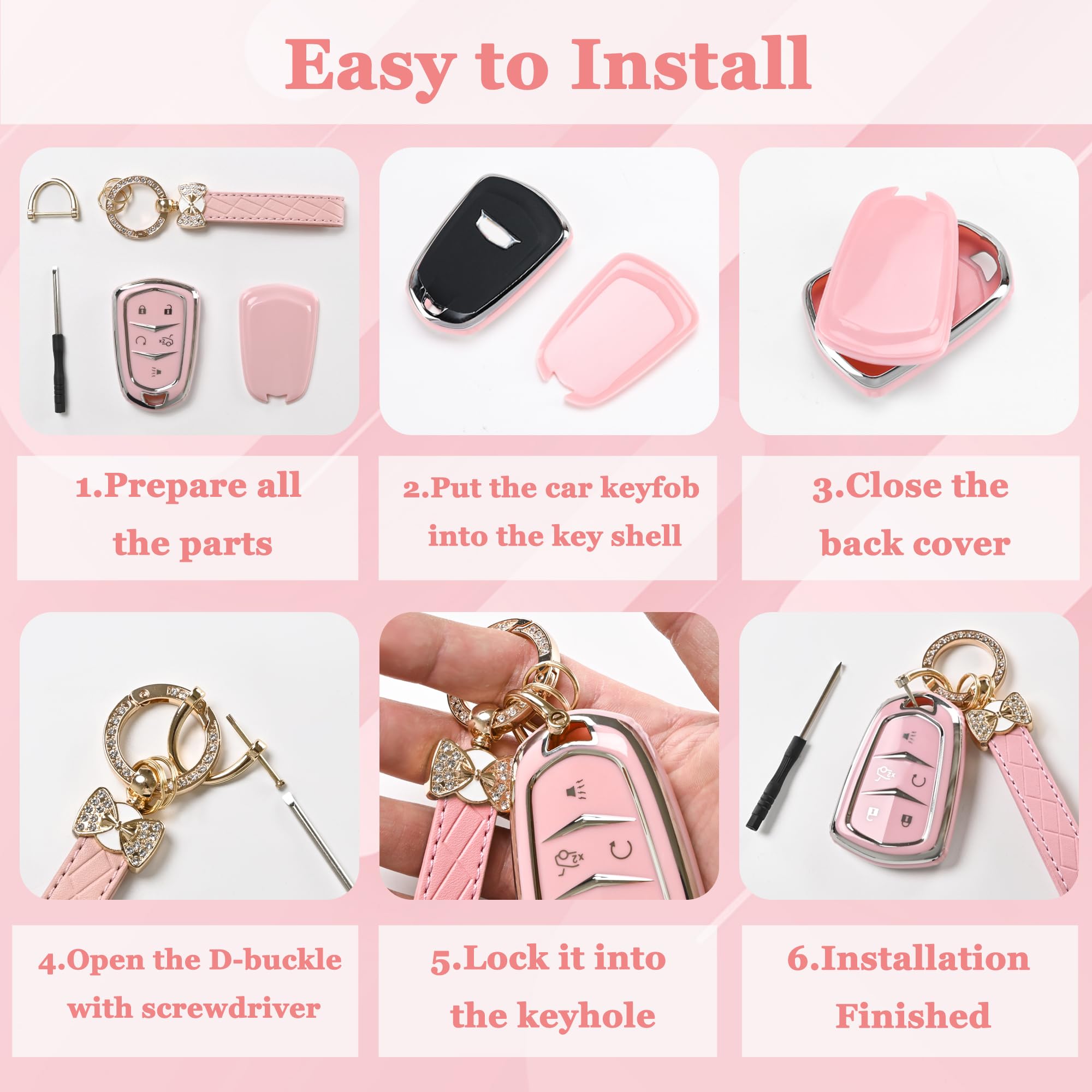 TECARATE for Mazda Key Fob Cover - Soft TPU Key Fob Case Compatible for Mazda 3, Mazda 3 Hatchback, Mazda CX-5, CX-30, CX-10 Sma