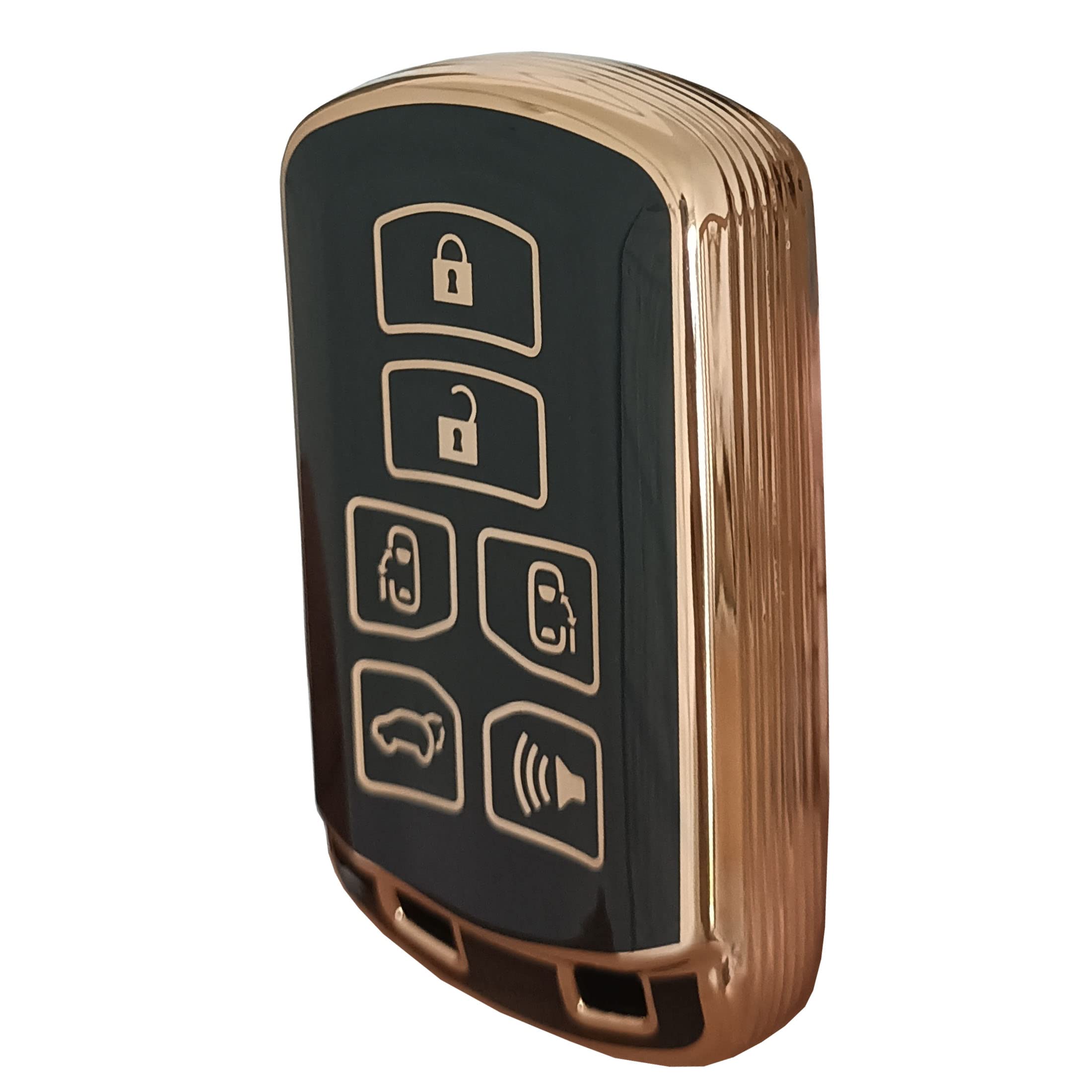 Tpu For Toyota Key Fob Cover With Keychain Fit For Toyota Sienna 2011-2020 Remote Smart Key Fob Shell (For Toyota A)