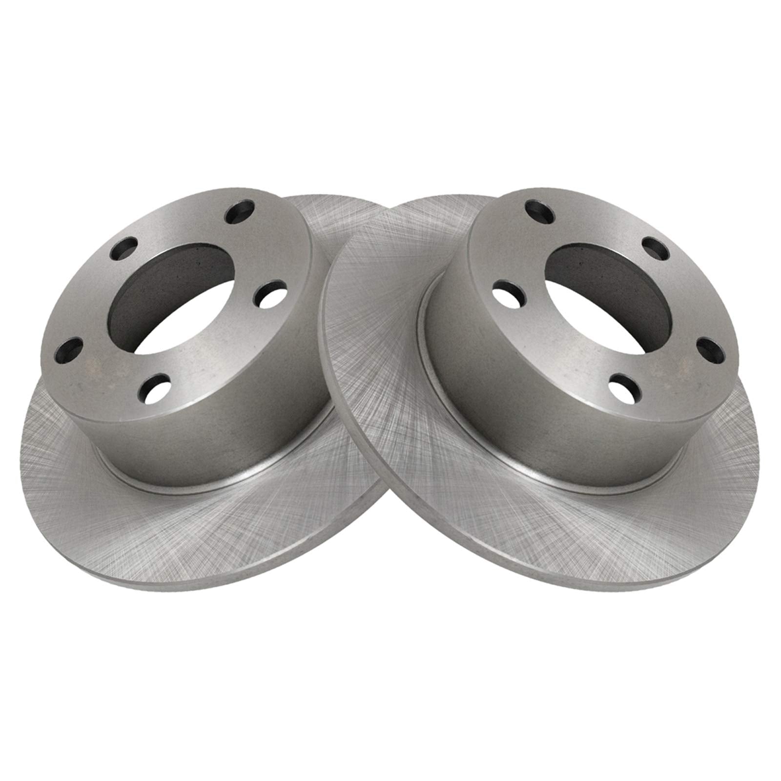 Trq Rear Brake Rotors Set Solid Compatible With 1992-1994 Audi 100 100 Quattro 1995-2004 A6 1995-1997 A6 Quattro 1998-2005 Volks