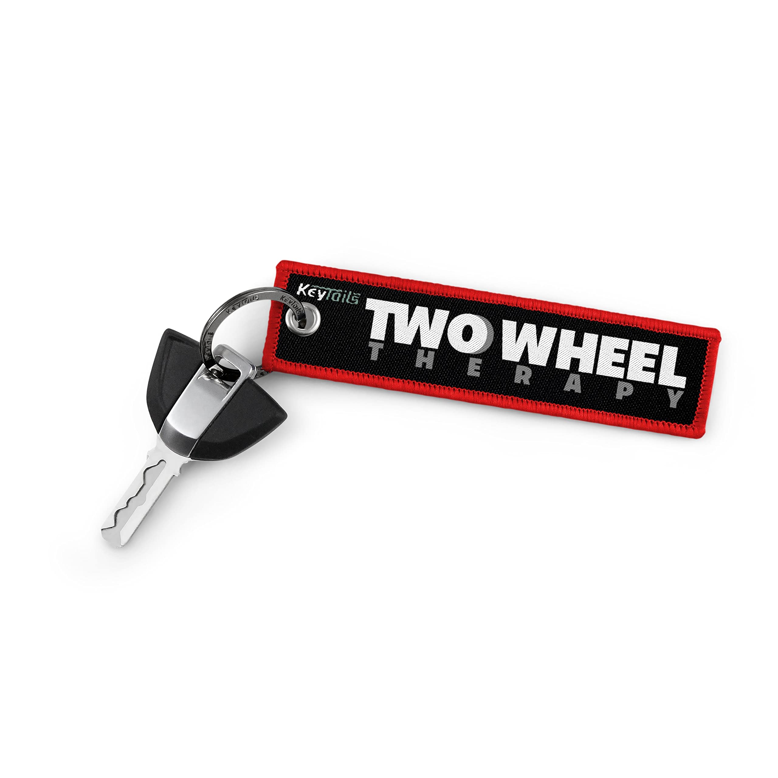 Keytails Keychains, Premium Quality Key Tag For Motorcycle, Scooter, Atv, Utv [Two Wheel Therapy]