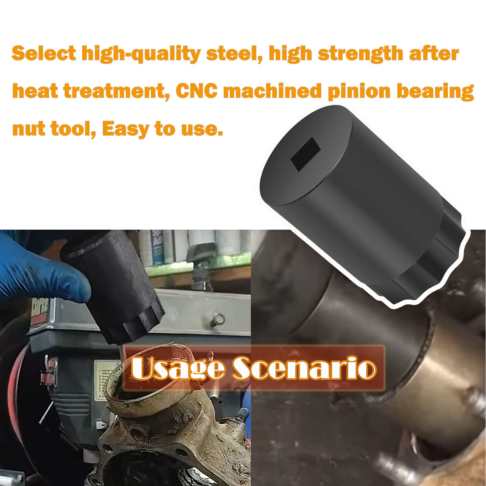 60mm Differential Pinion Lock Nuts Tool,for Honda FourTrax 300 TRX300 TRX250 Rancher 350 TRX350 ATV,60mm Differential Pinion Bea