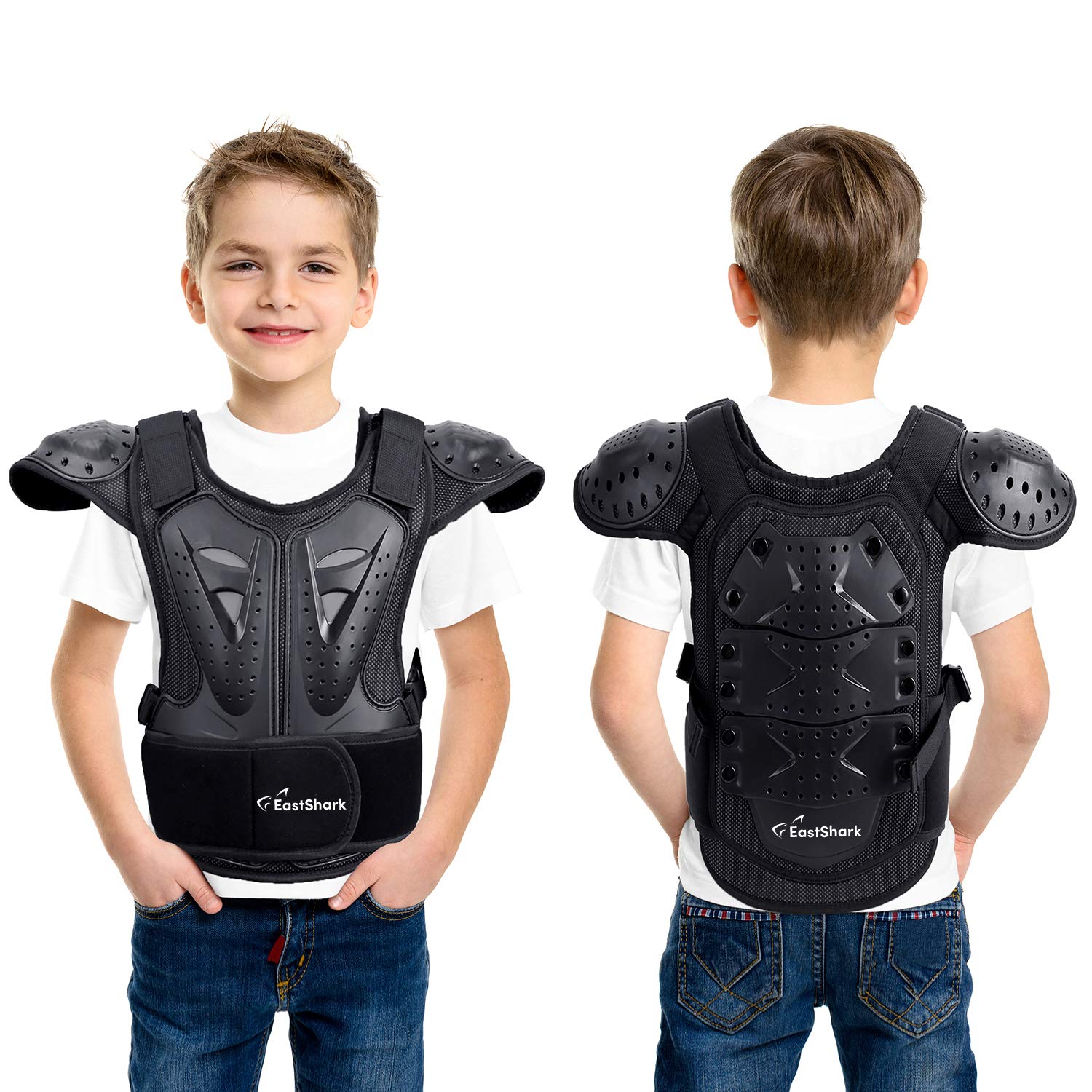 Seahouse Kids Dirt Chest Spine Protector Body Protective Vest Gear For Bike Motocross Snowboarding Skiing (S For Height 39''-45'