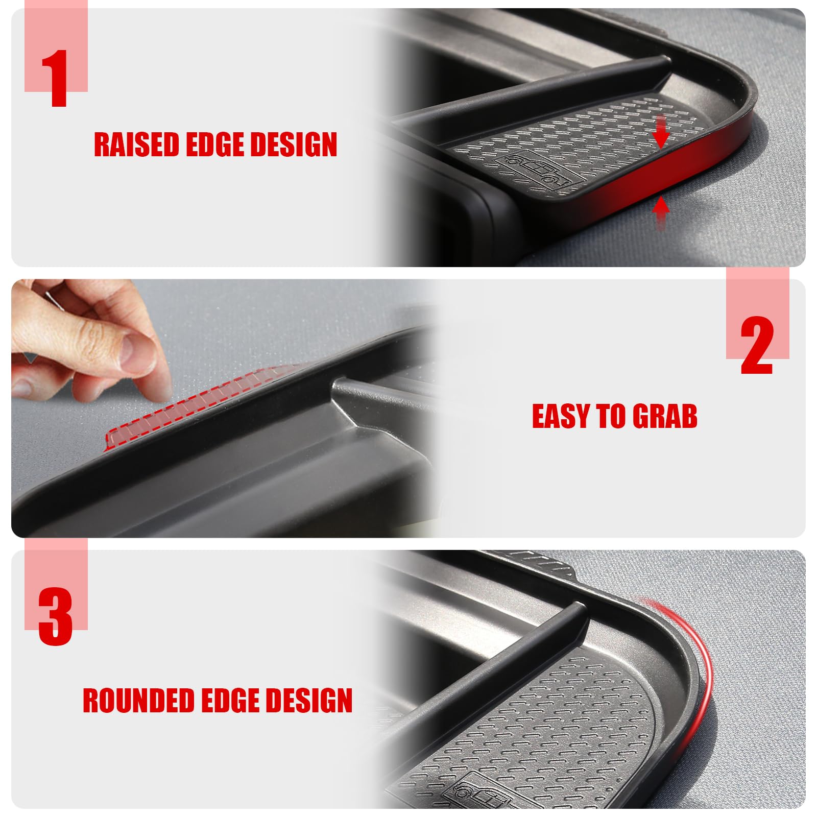Mabett Dashboard Storage Organizer For Ford Maverick Accessories 2022 2023 2024, Non-Slip Dash Panel Insert Tray Fit Maverick Be