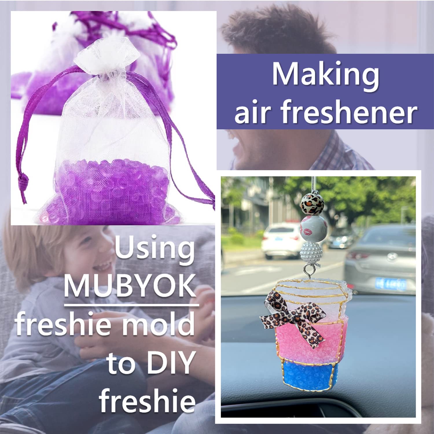 Mubyok 5Lb Premium Unscented Aroma Beads For Car Freshies Diy Eva Beads Freshie Beads Bulk Freshie Supplies