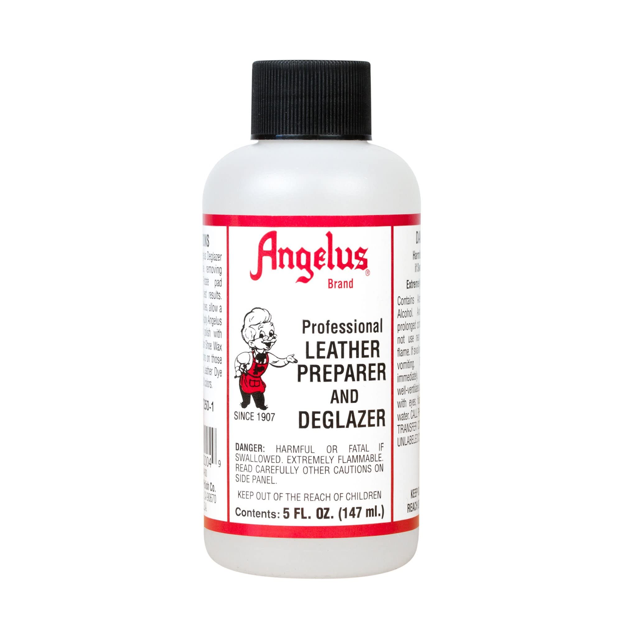 Angelus Leather Preparer Deglazer - Clear, 5 oz - Model 820-04-000 for Effective Leather Cleaning and Preparation