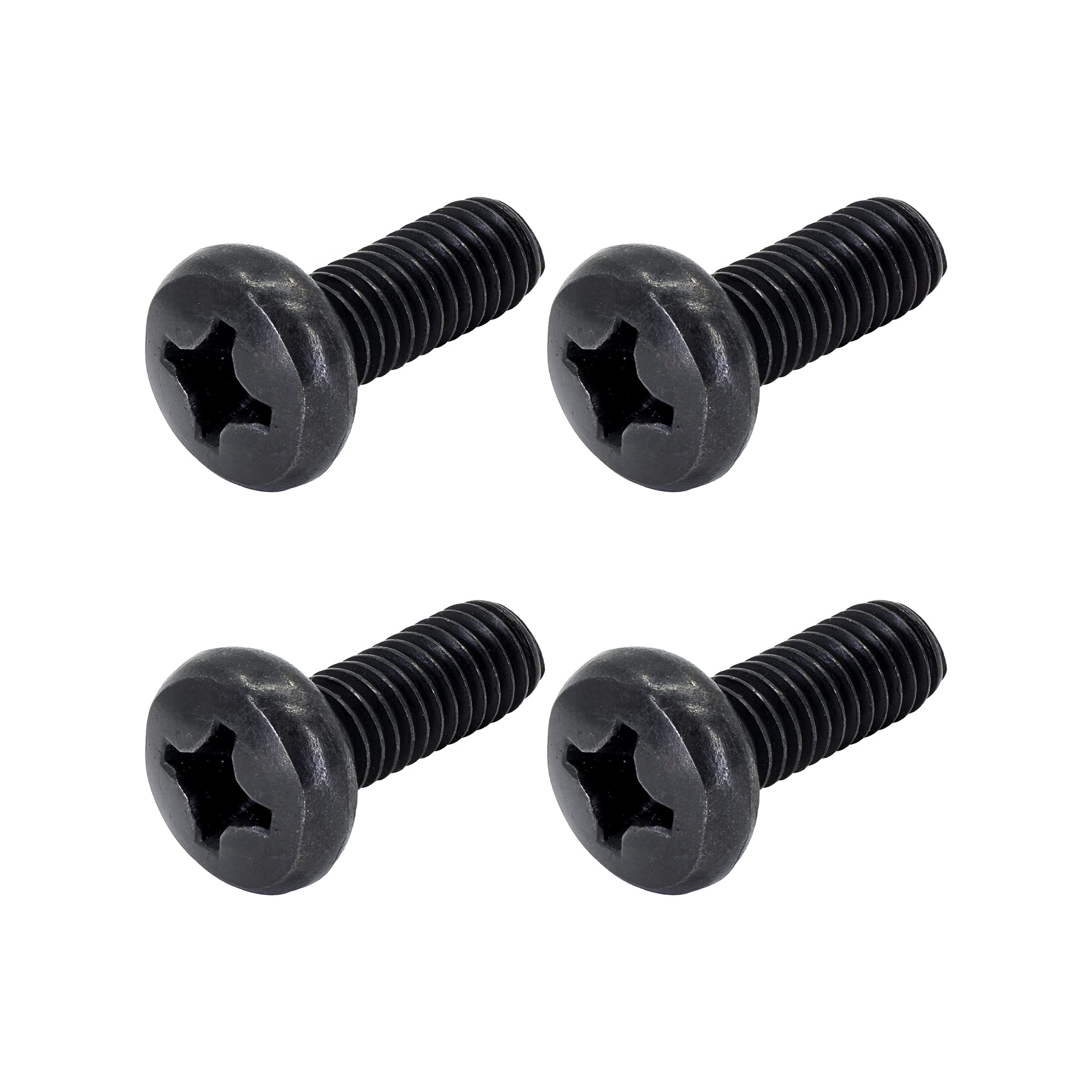Black License Plate Screws For Lexus, Toyota, And Honda, Phillips Machine Pan Head 18-8, Stainless Steel, M6-1.0 X 16 Mm Bolt (P