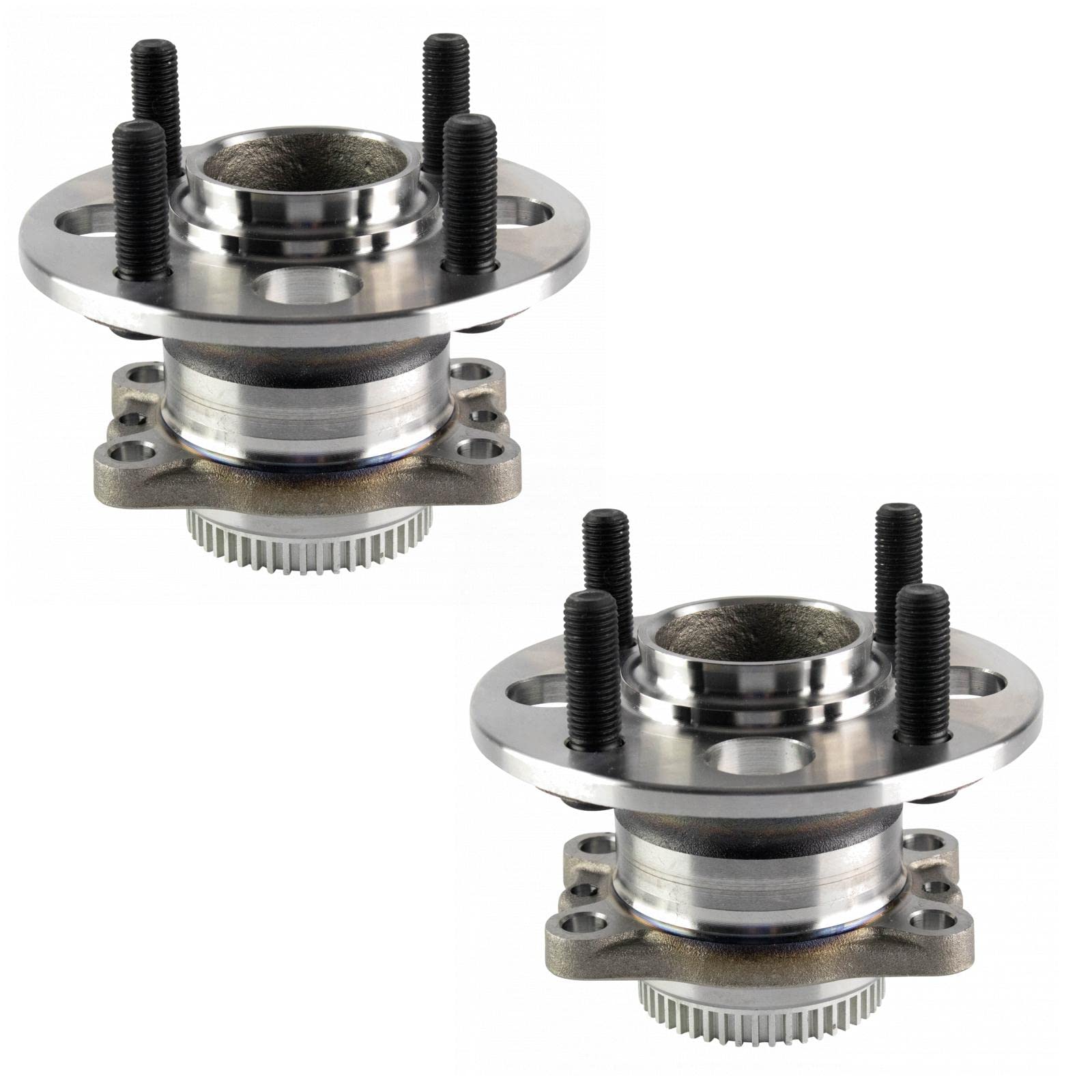 Trq Rear Wheel Hub Bearings Assembly Set Compatible With 2012-2017 Hyundai Accent Kia Rio