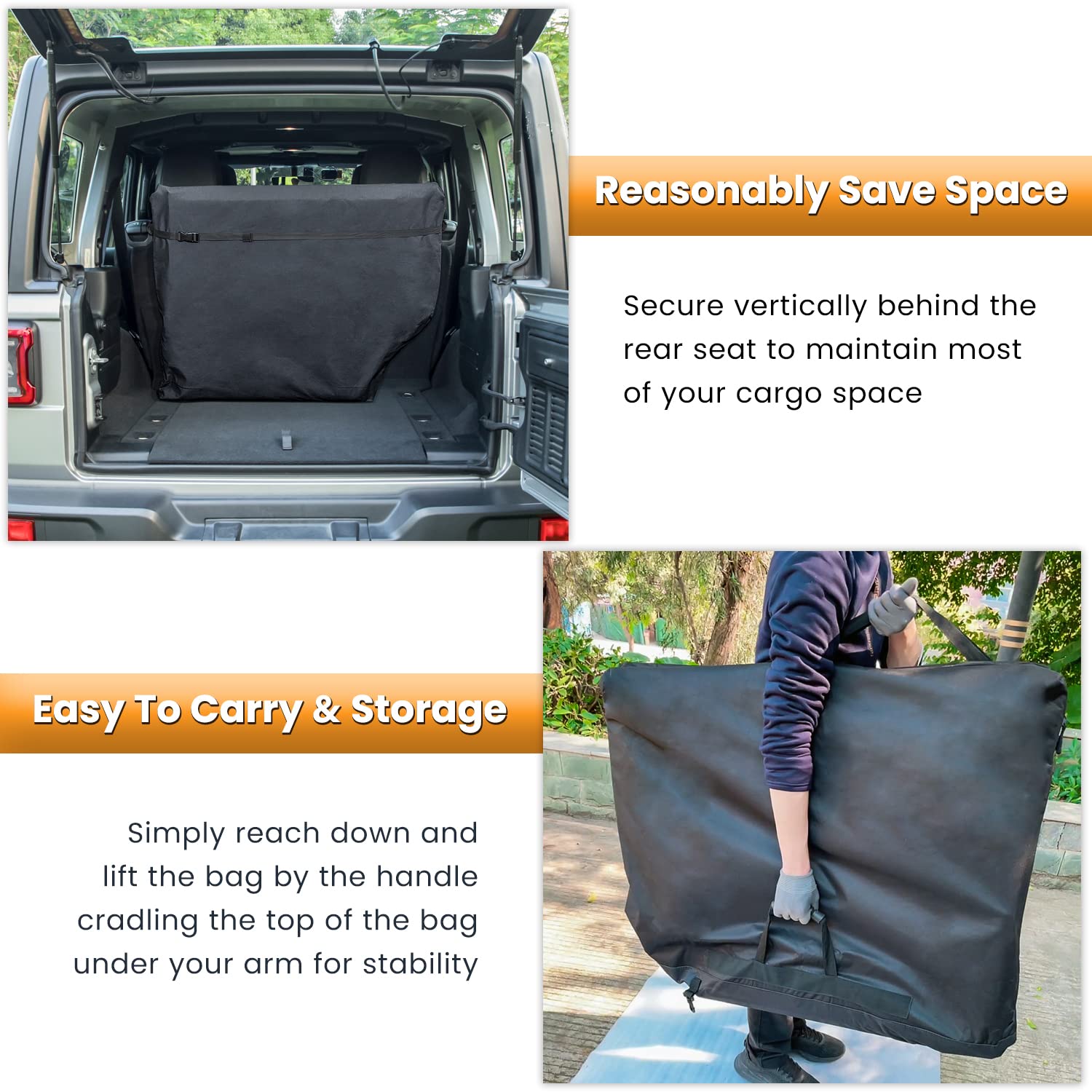 Freedom Panel Hard Top Storage Bag With Handle For 2007-2024 Jeep Wrangler Jk Jku Jl Jlu Sports Sahara Freedom Rubicon Unlimited