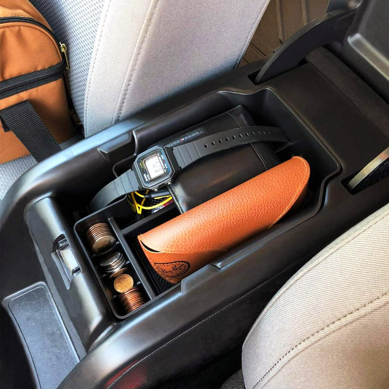 EDBETOS Center Console Organizer Tray for Chevy Colorado & GMC Canyon 2015-2022, Black, Durable ABS Material