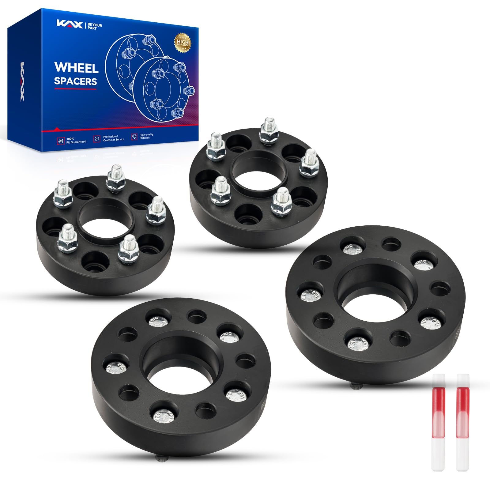 Kax 5X5.5 Wheel Spacers, 2'' Wheel Adapters Fit For Ra-M E-150 Econoline Cj7 Cj5 F100 Bron-Co Scrambler E100 Econoline Cj3,1/2''