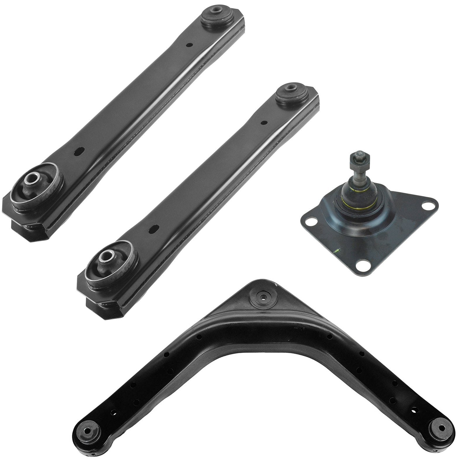 TRQ Rear Control Arm with Ball Joint Set Compatible with 1999-2004 Jeep Grand Cherokee