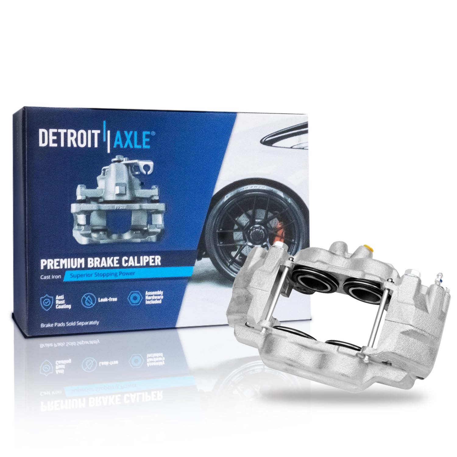 Detroit Axle - Front Right Brake Caliper for 2003-2009 Toyota 4Runner 2005-2023 Tacoma 2007-2014 FJ Cruiser, Disc Brake Caliper 